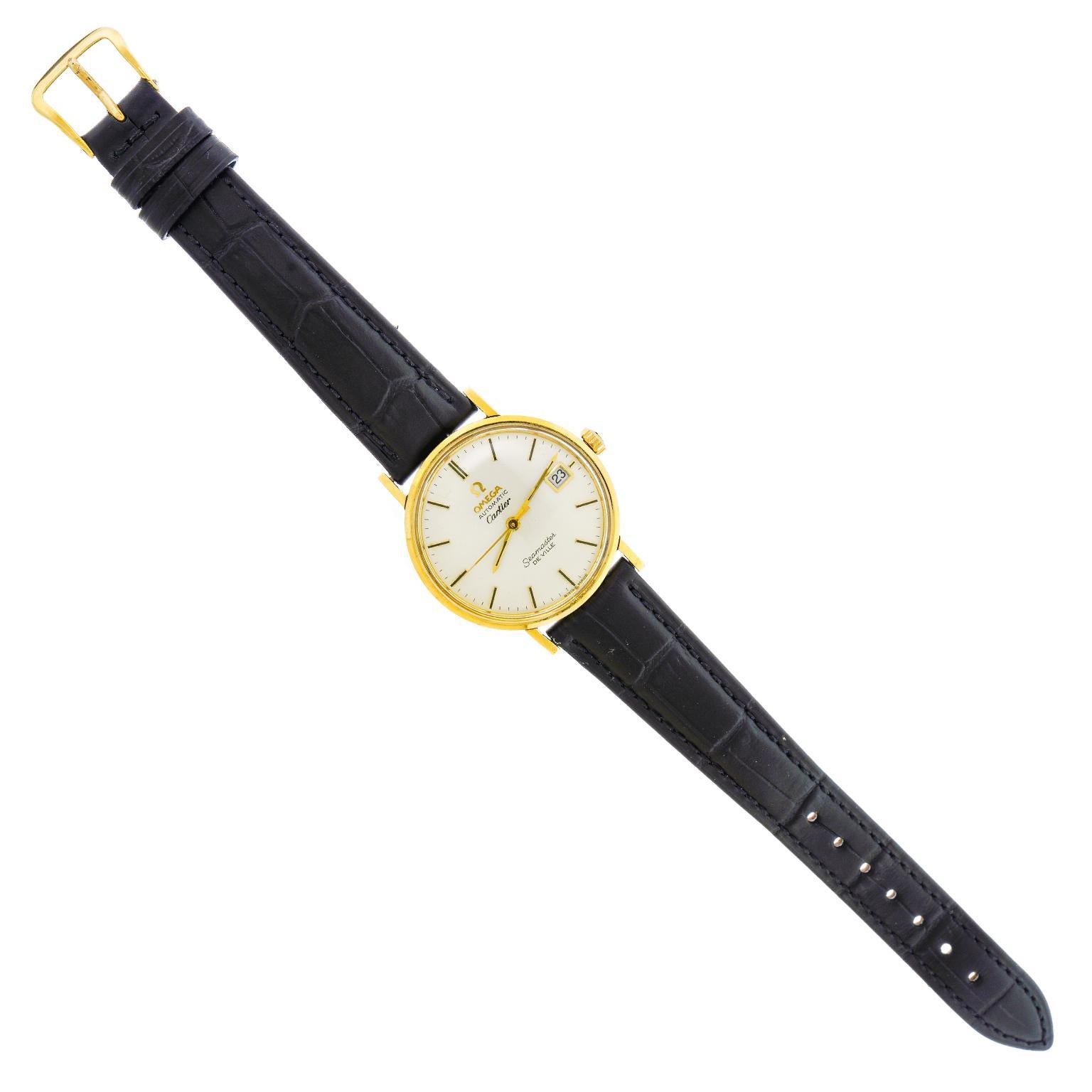 Cartier Signature Omega Seamaster Wristwatch 4
