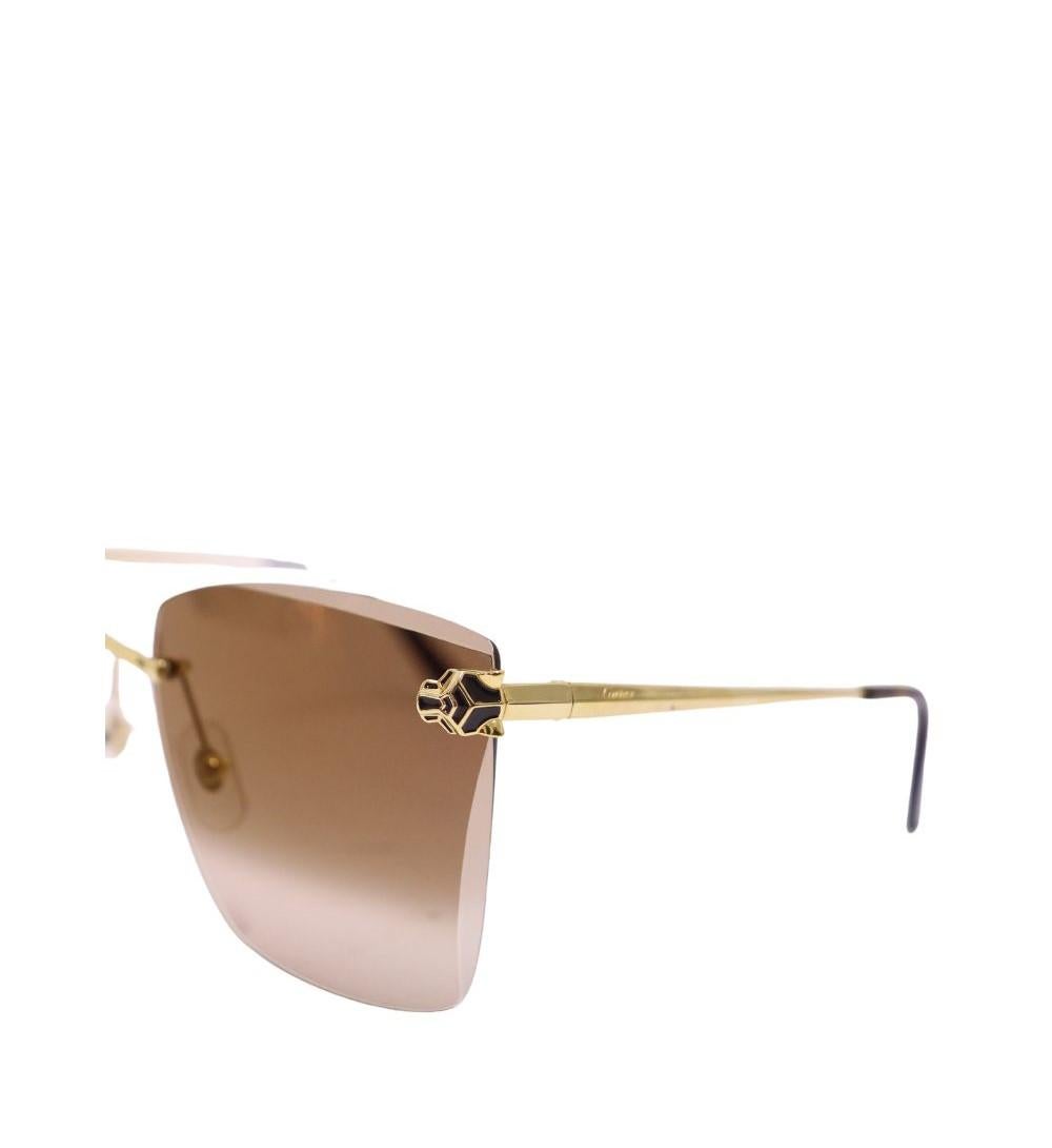 Lunettes de soleil Cartier Signature Panther Pour femmes en vente