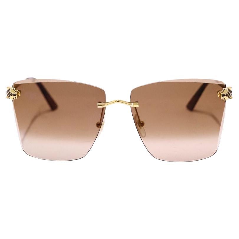 Cartier Signature Panther Sunglasses For Sale