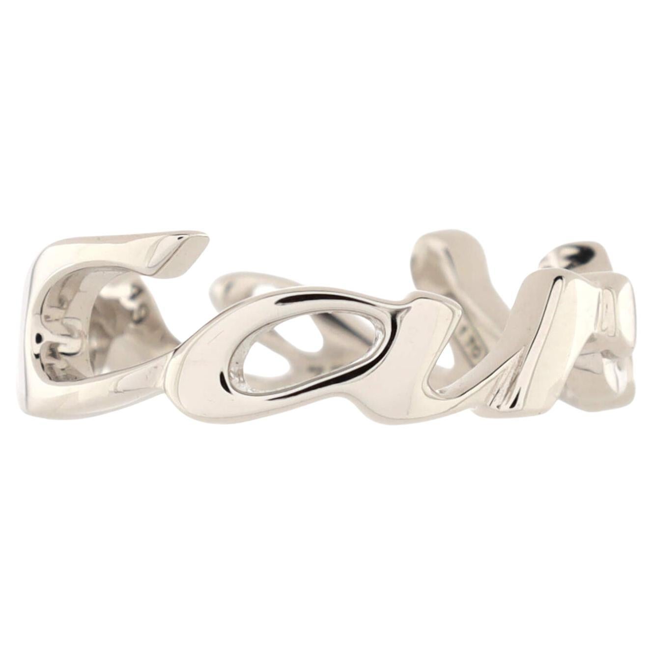 Cartier Signature Ring 18k White Gold