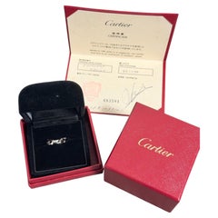 Cartier Signature Script 18K White Gold Diamond Ring
