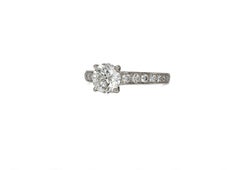 Cartier Signed GIA 1.42 Carat G VS1 Round Brilliant Cut Diamond Solitaire Ring