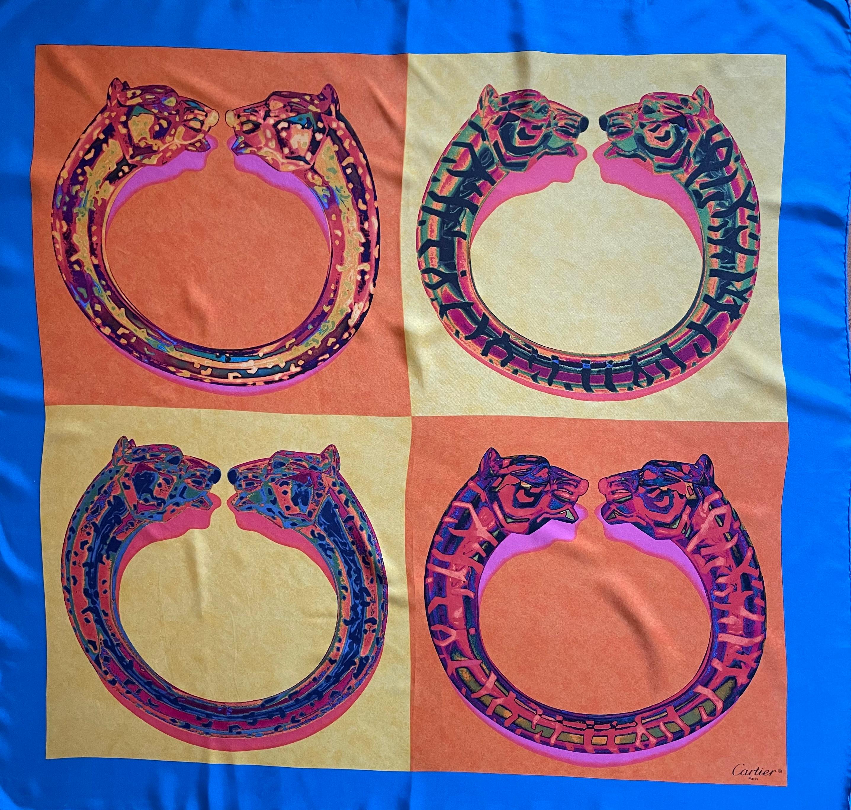 Foulard di seta Cartier 