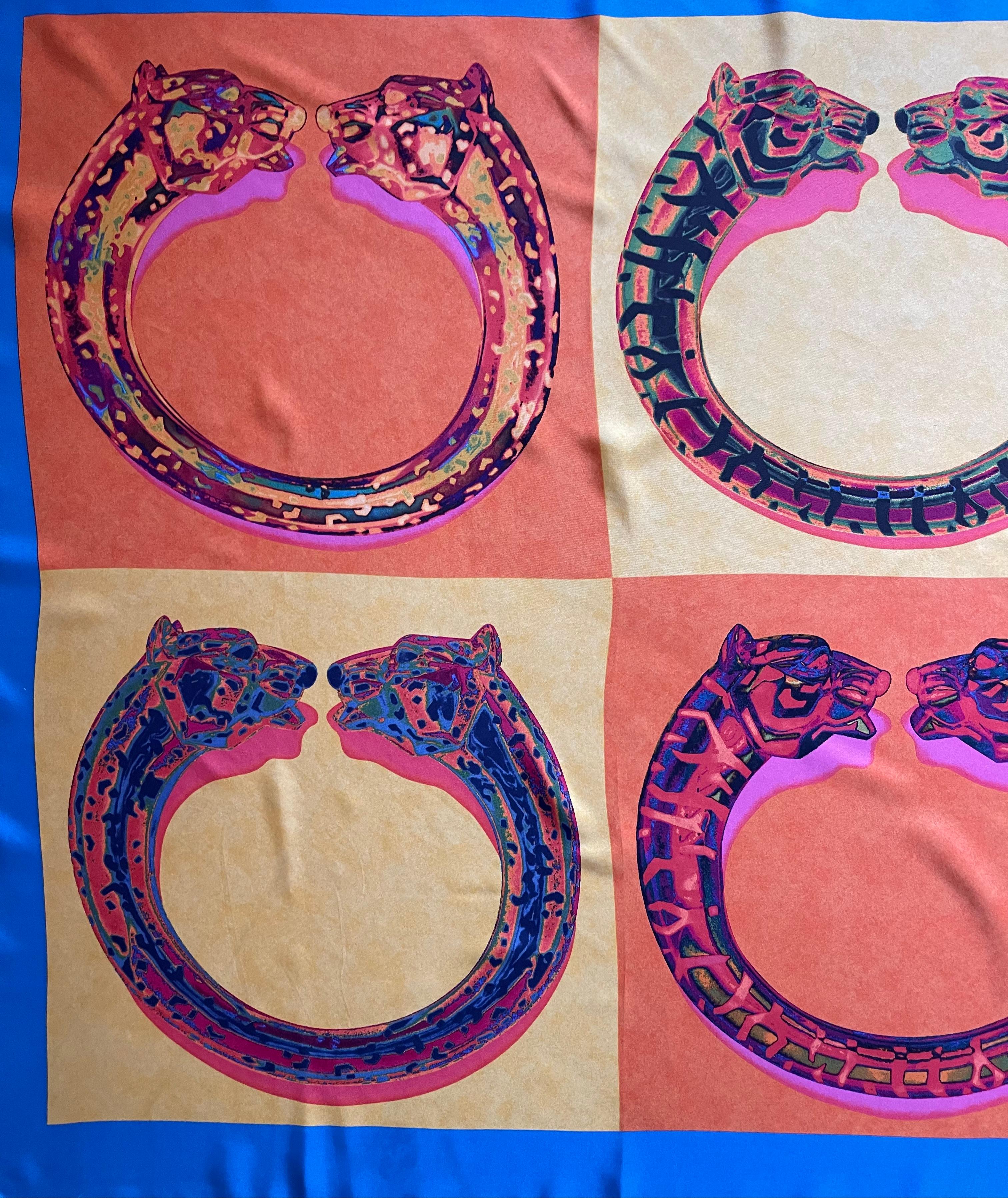 Foulard di seta Cartier 