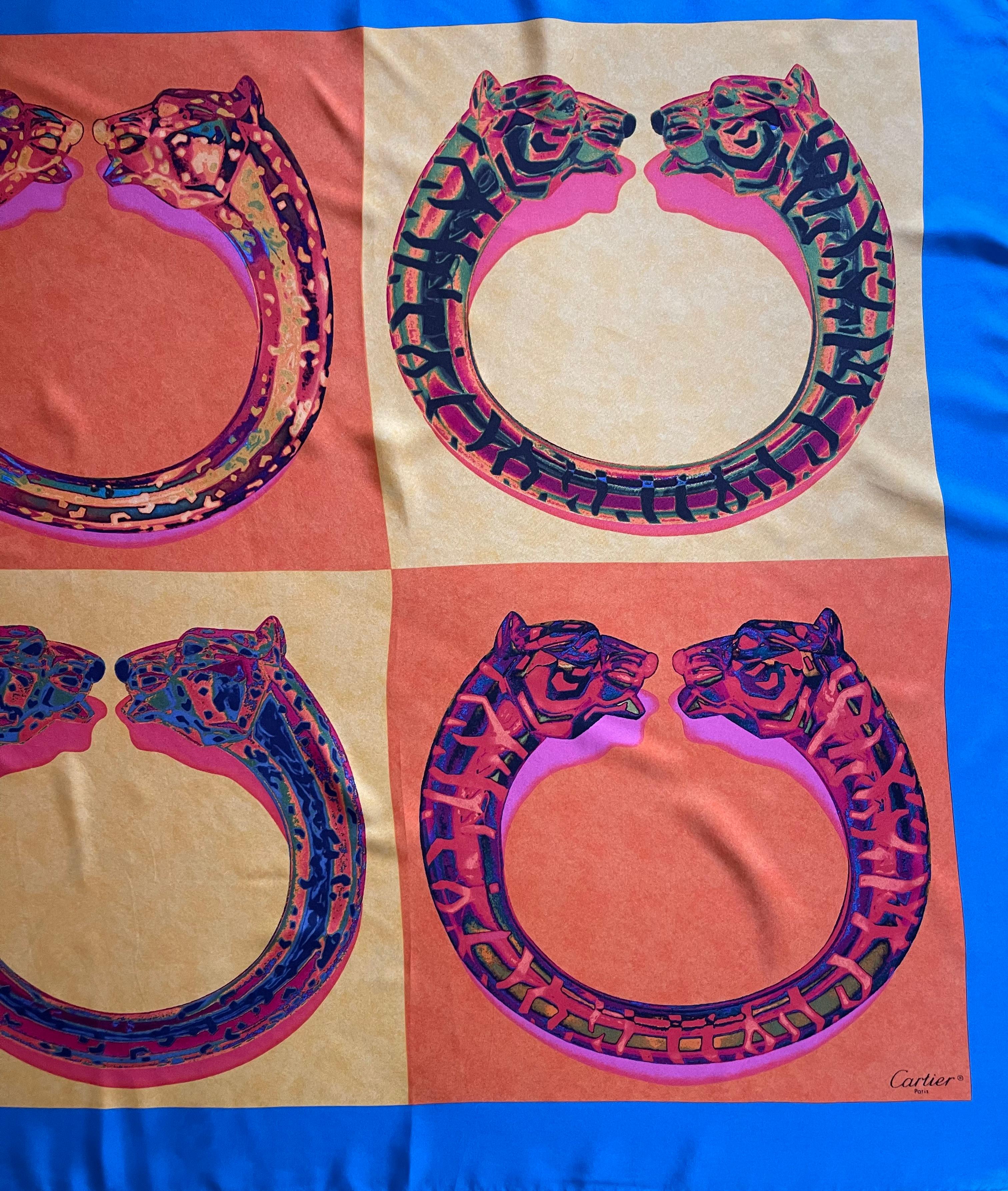 da uomo o donna Foulard di seta Cartier 