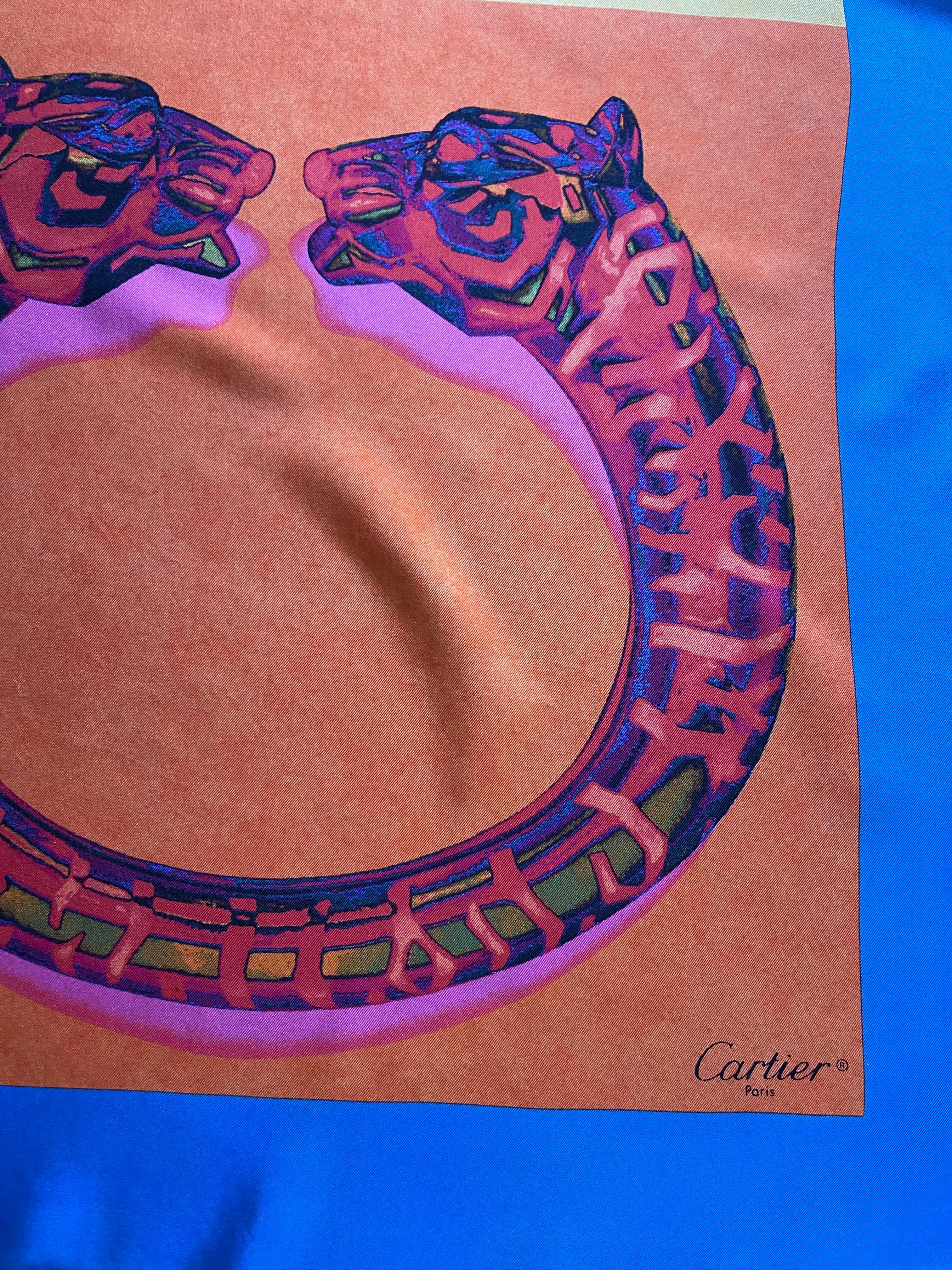 Foulard di seta Cartier 