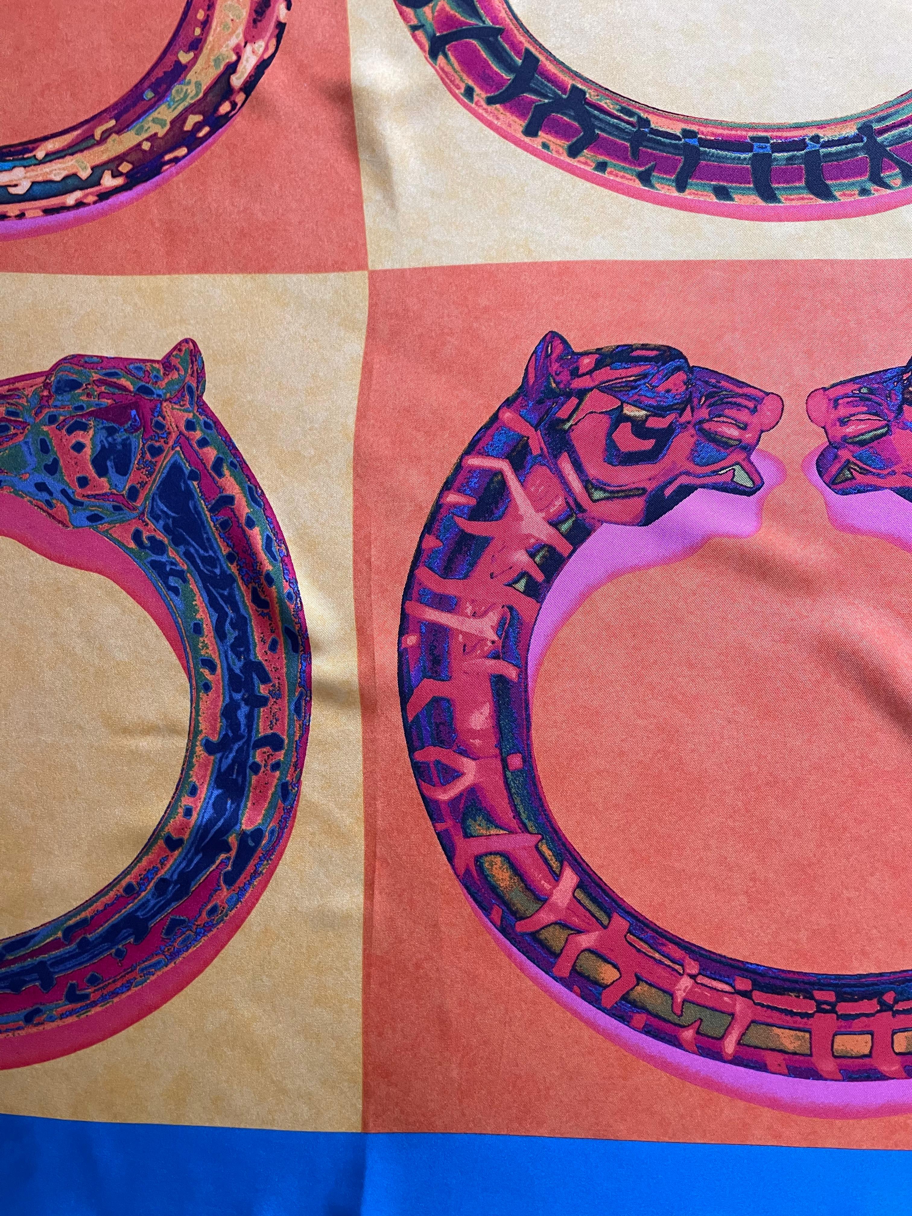 Foulard di seta Cartier 