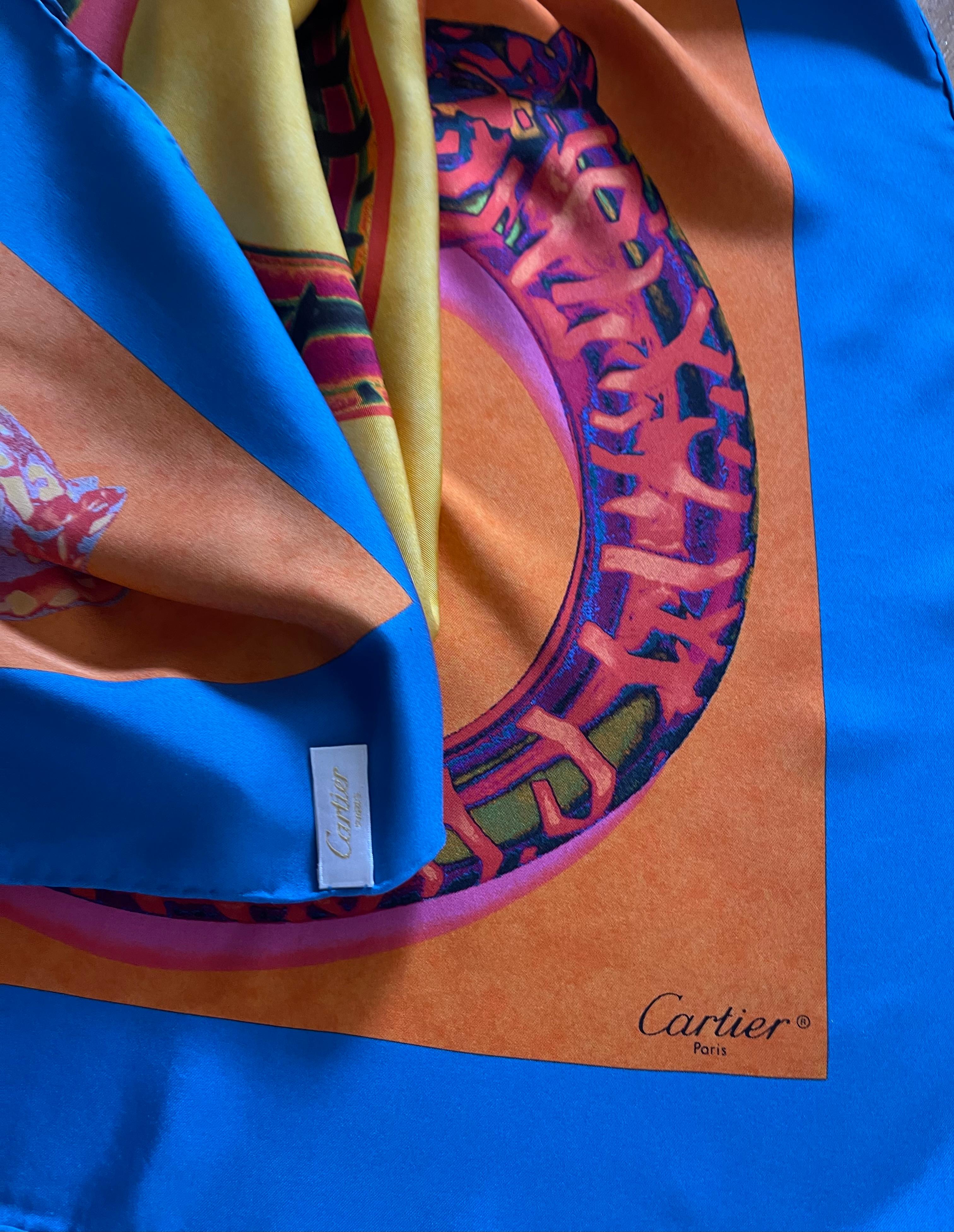 Foulard di seta Cartier 