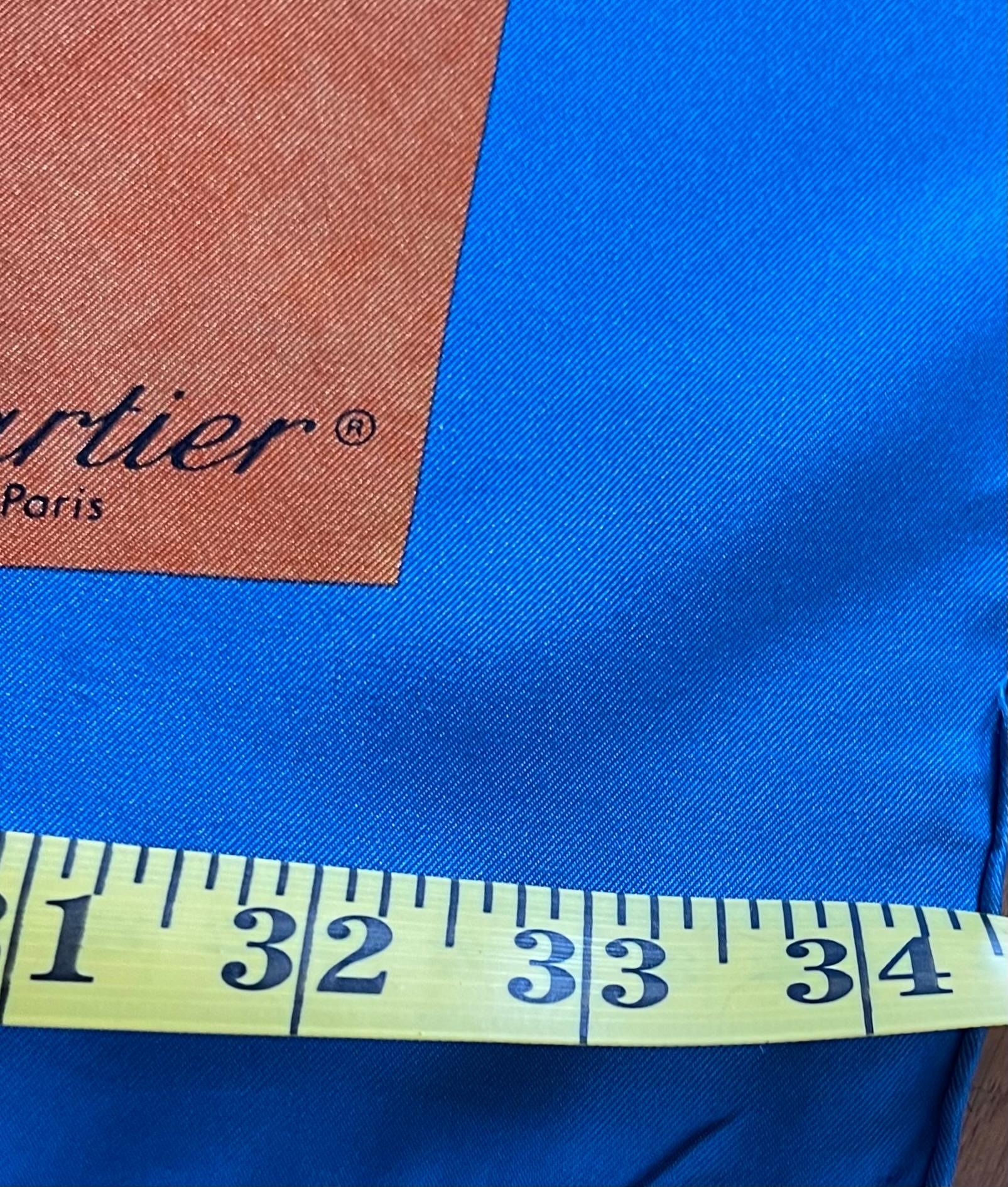 Foulard di seta Cartier 