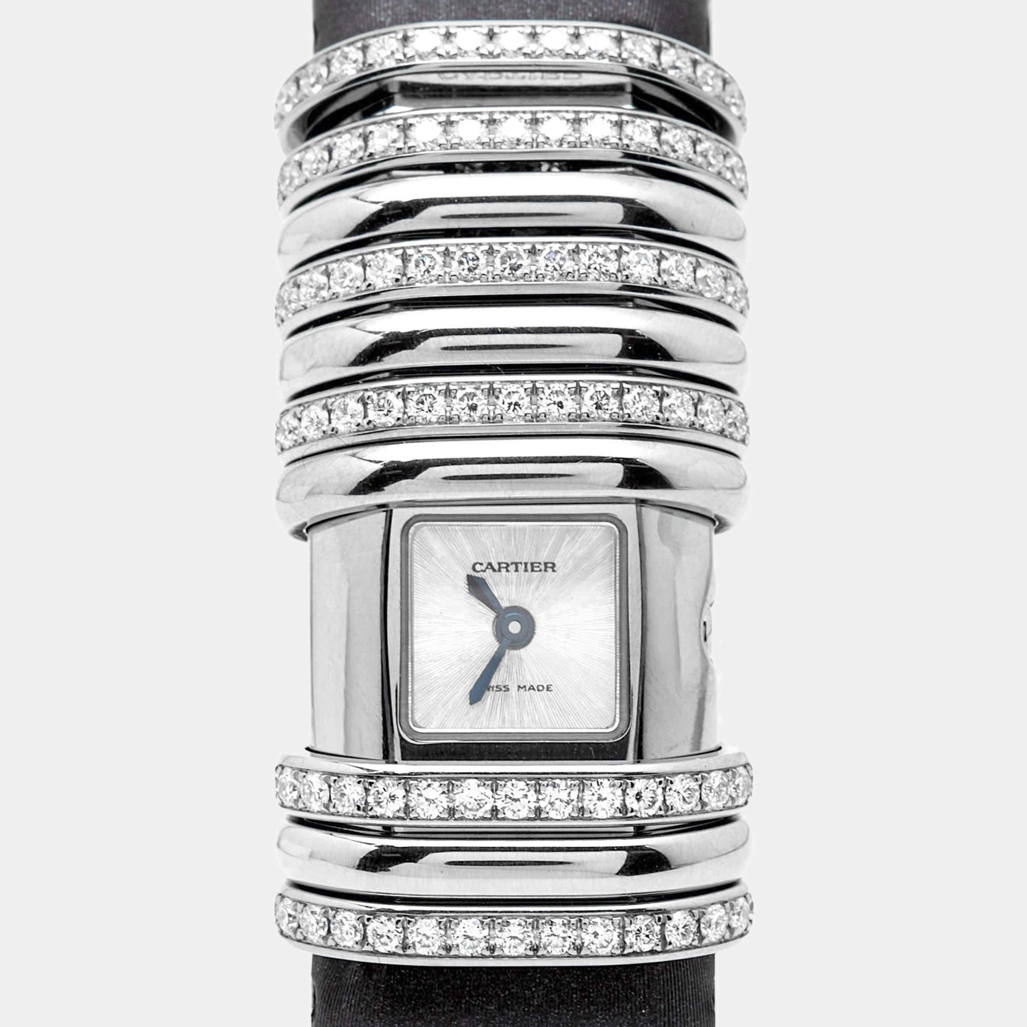 There are not a lot of Cartier Declaration watches in the preowned market. It's one of the most exclusive watch collections from the brand and the design is as unique and beautiful as their most popular models. The Cartier Declaration 2611 we have