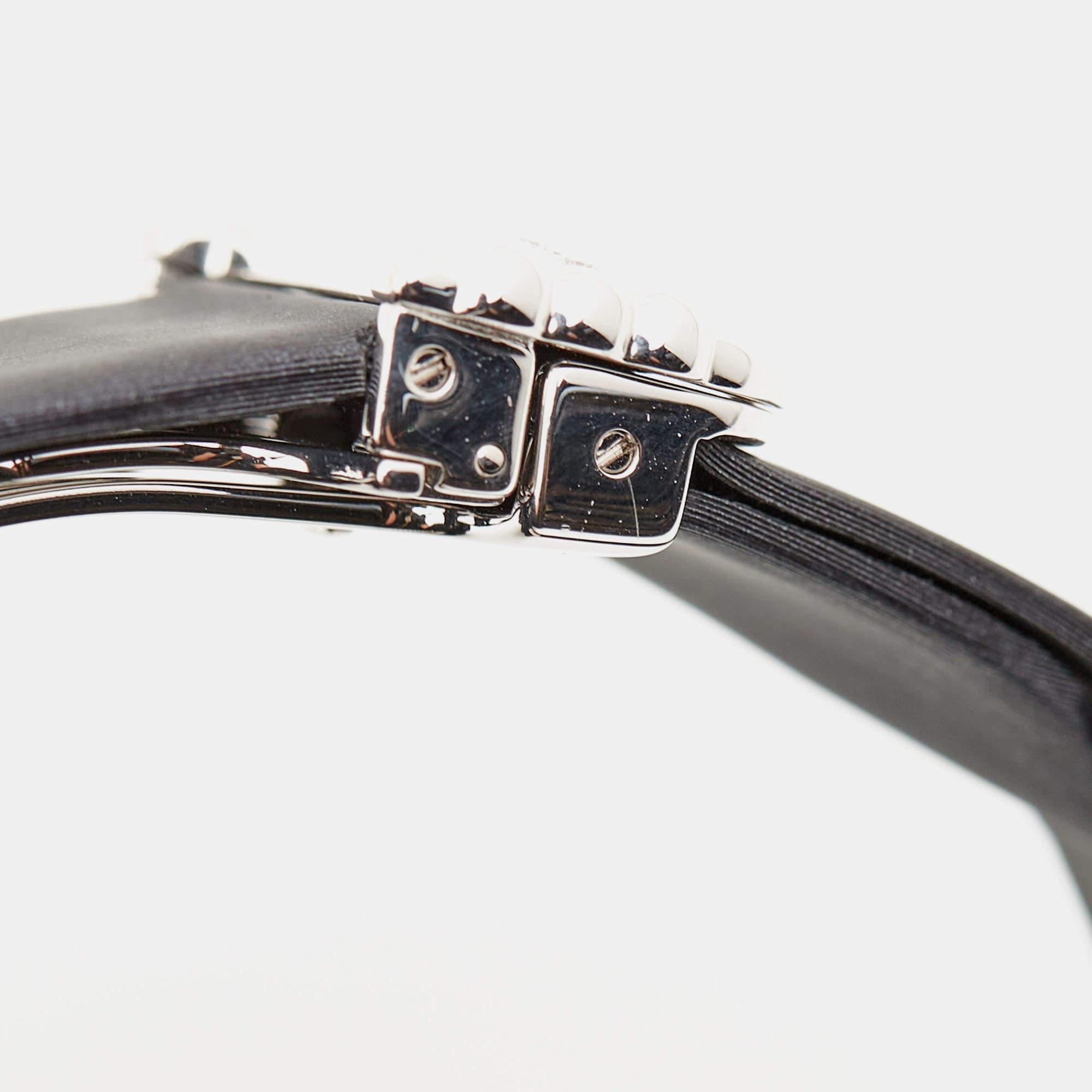 Cartier Silver 18K White Gold Diamond Declaration Women's Wristwatch 16 mm 2