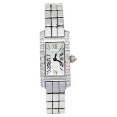 Cartier Montre-bracelet débardeur Lanieres 2544 en argent et or blanc 18 carats avec diamants pour femmes