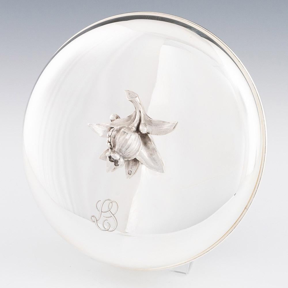 Francese Scatola e coperchio d'argento Cartier di Puiforcat c1940 in vendita