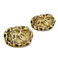 Cartier Silver Ear Clips, 1970s