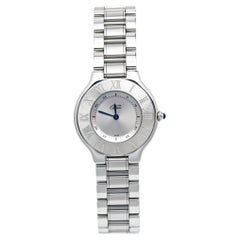 Montre-bracelet pour femme Must de Cartier en acier inoxydable Silver Grey 31 mm