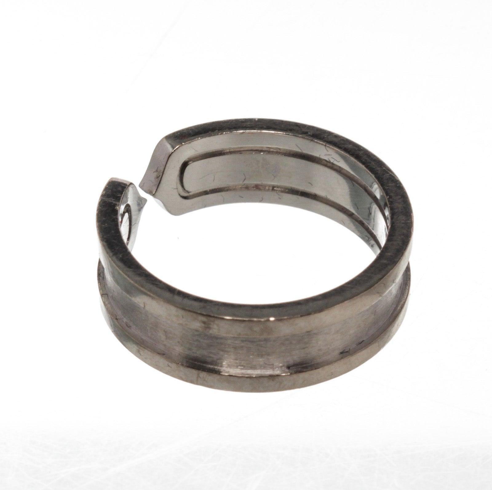 Cartier Silver Love Band Ring at 1stDibs