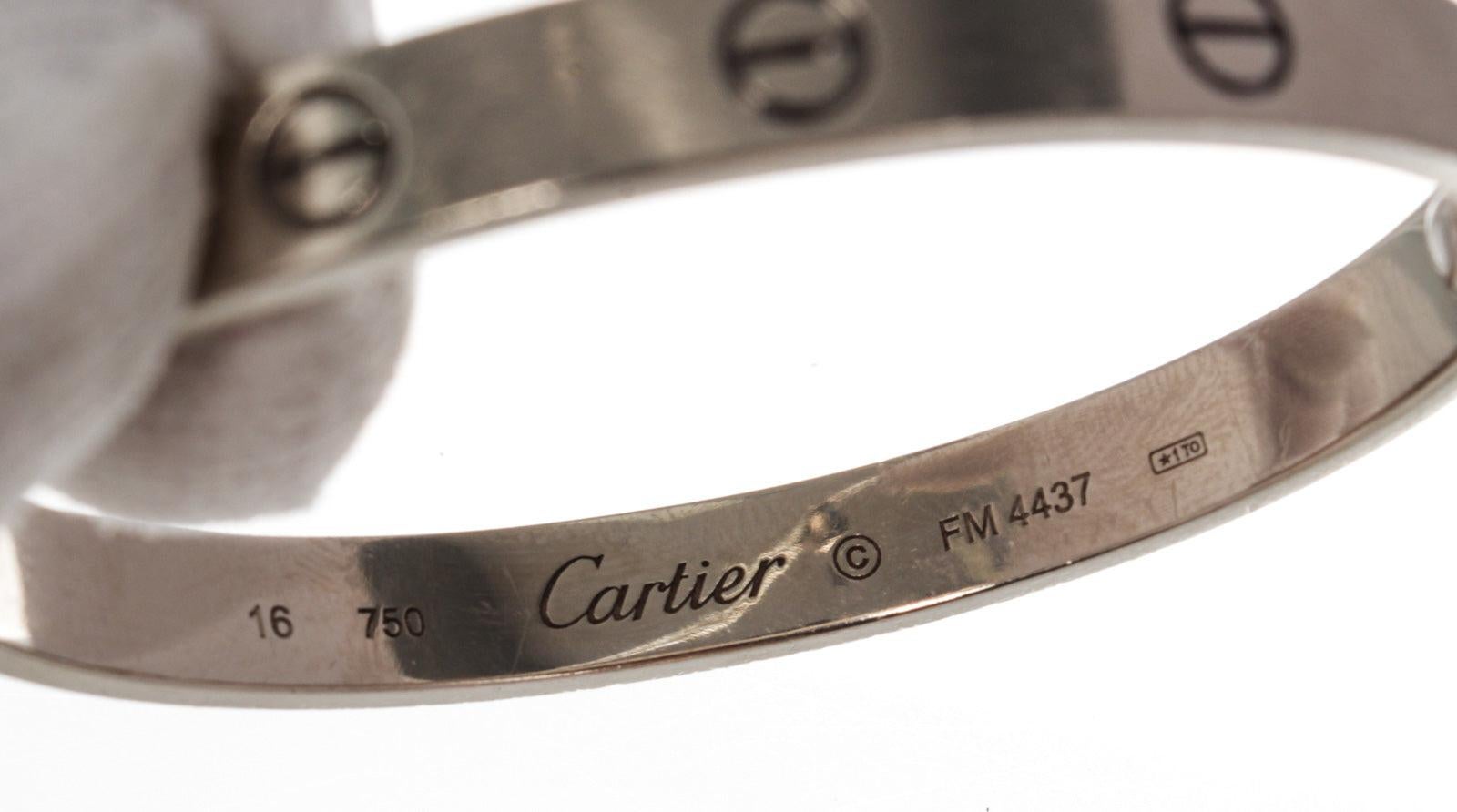 cartier love bracelet silver