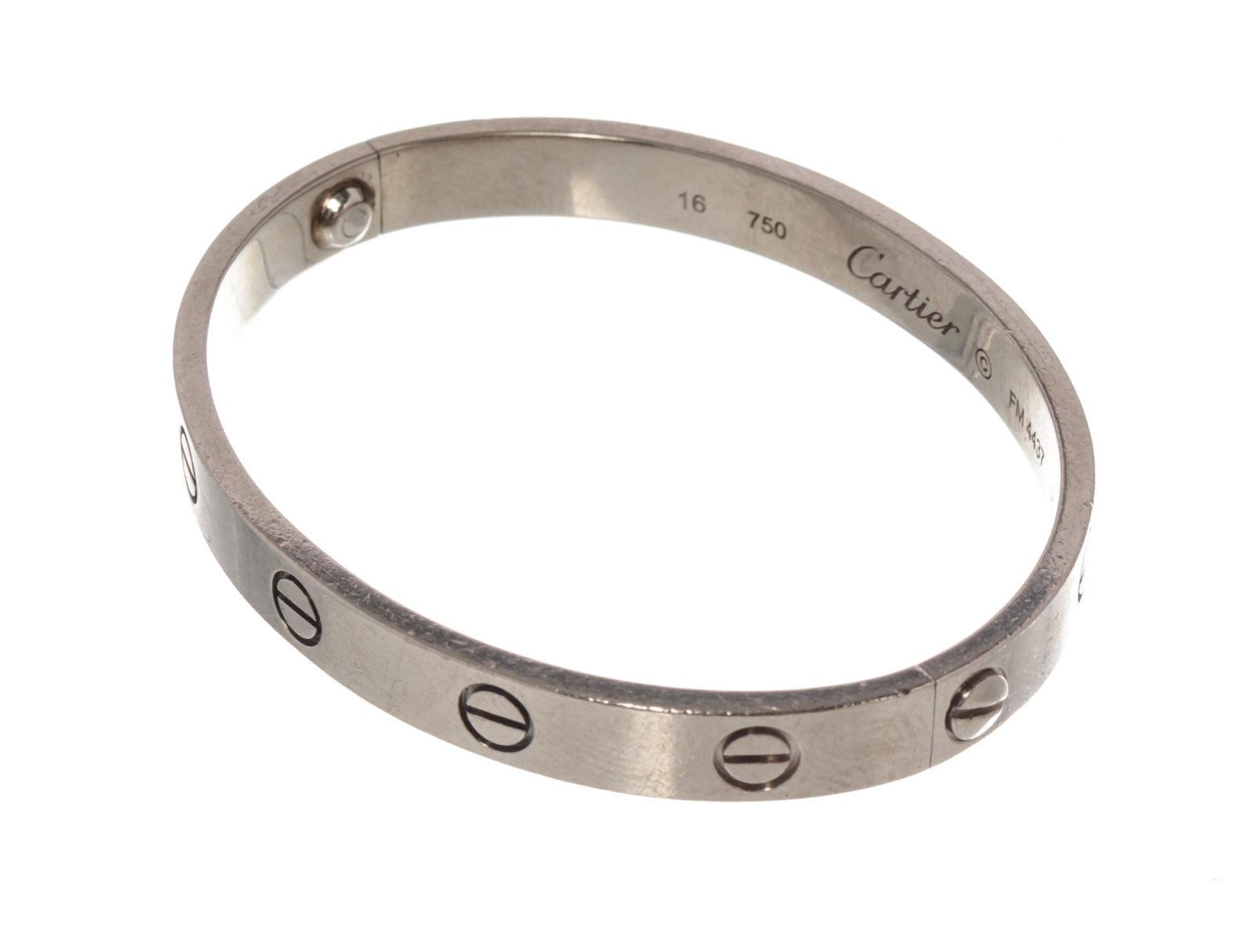 silver cartier bracelet
