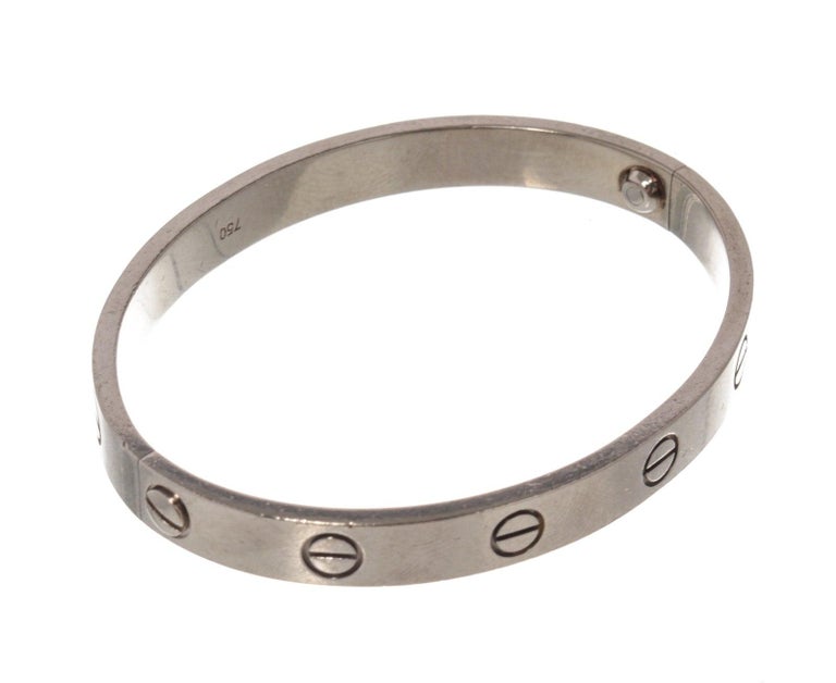 Silver cartier bracelet clearance