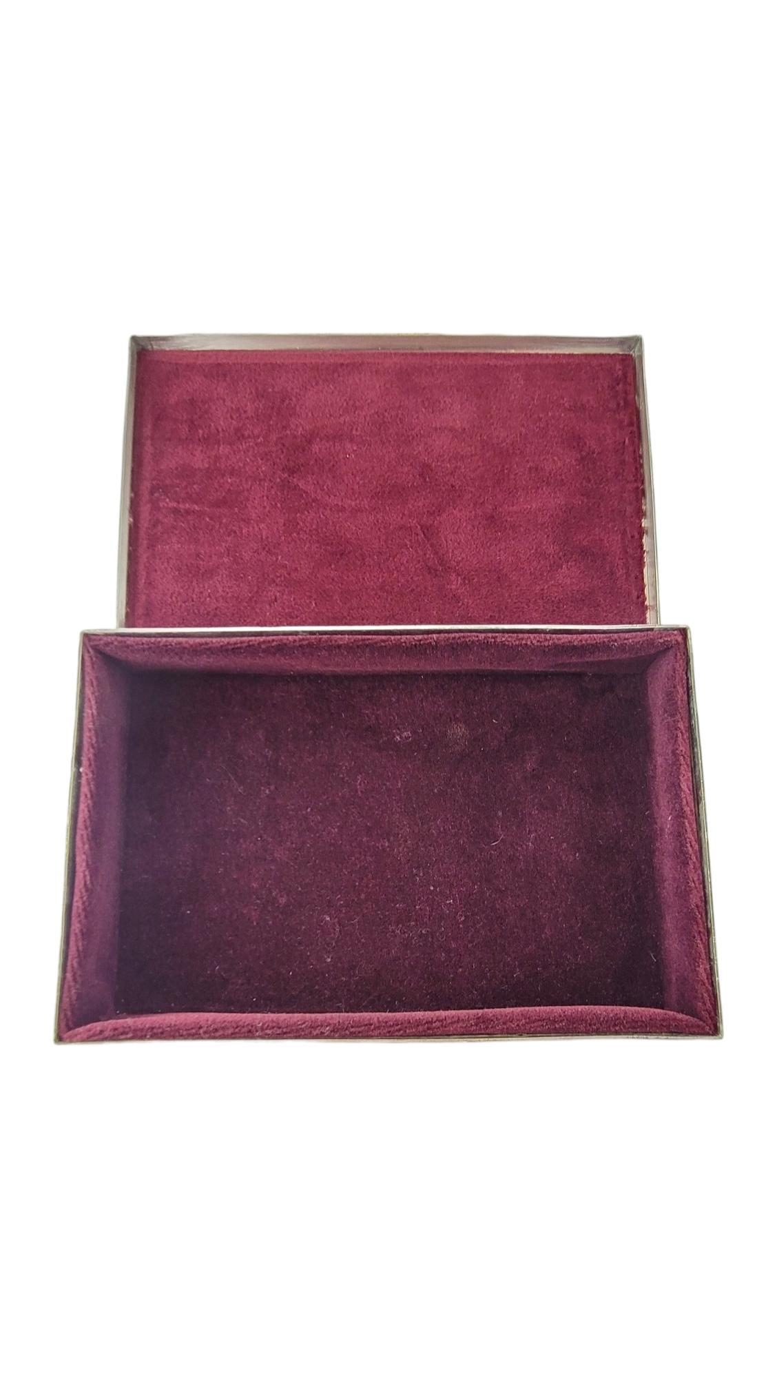 Cartier Silver Plated 20th Century Fox Velvet Lined Box #17612 Pour femmes en vente