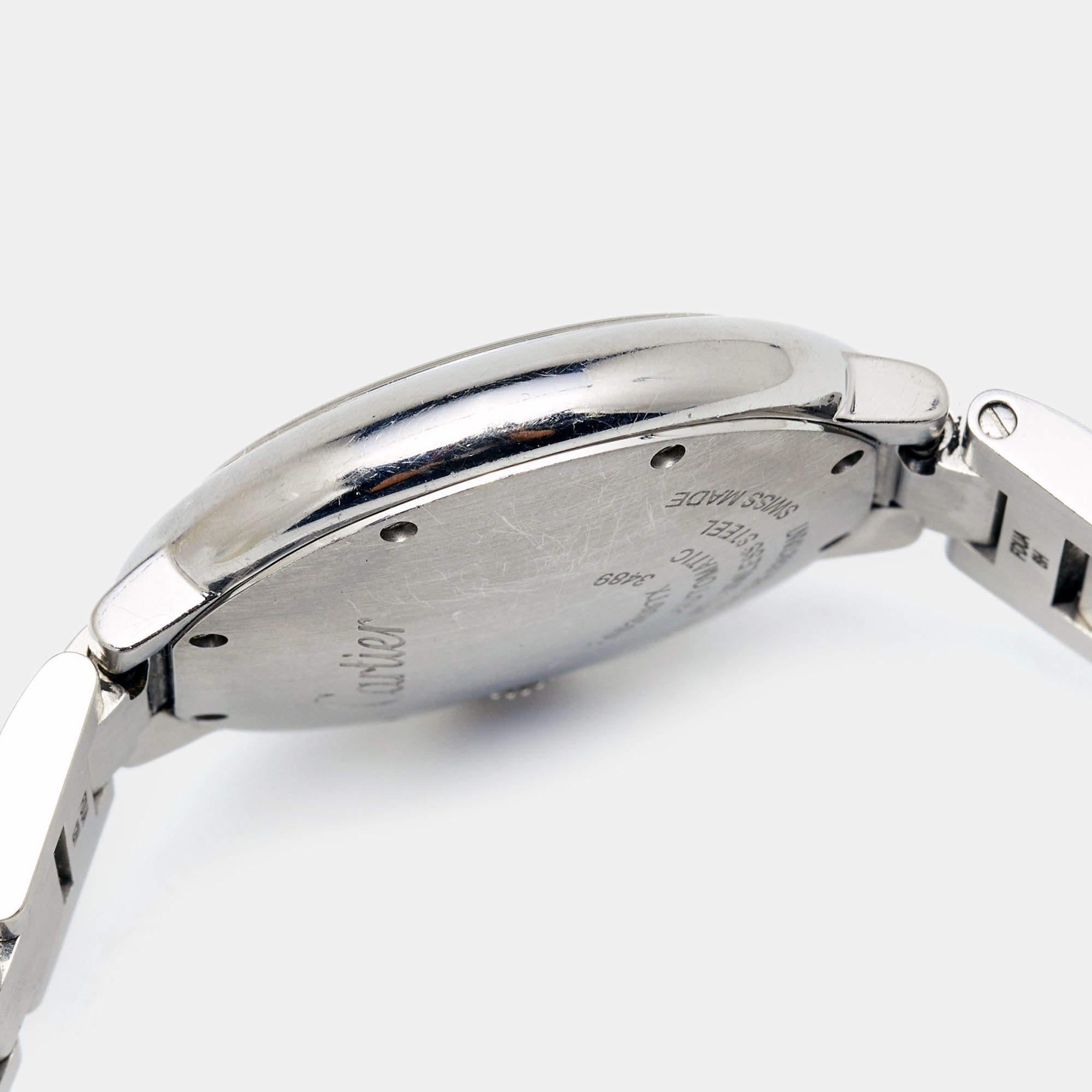 Cartier Silver Stainless Steel Ballon Bleu W6920071 Women's Wristwatch 33 mm 3