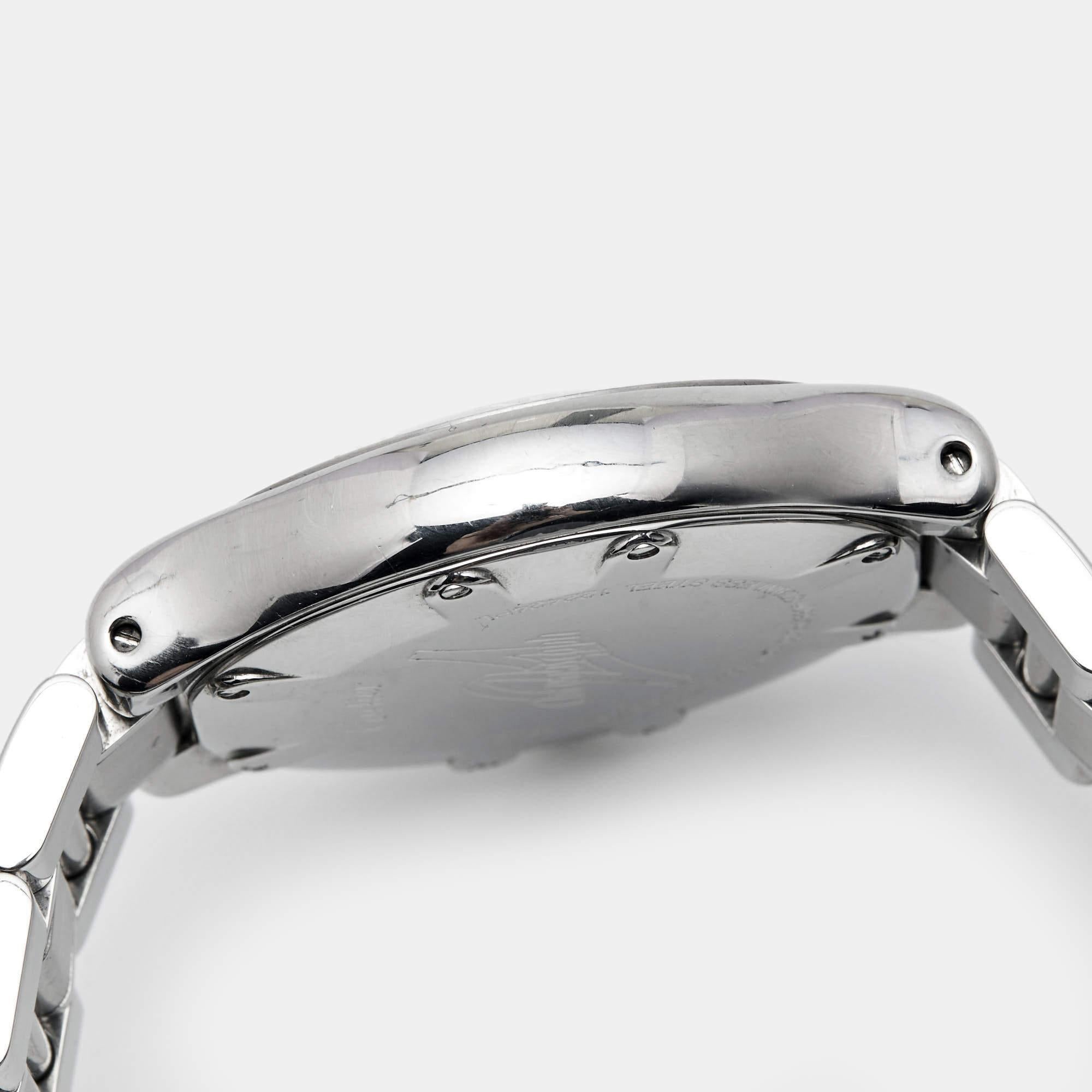 Cartier Silver Stainless Steel Chronoscaph 21 2424 Unisex Wristwatch 38 mm 2