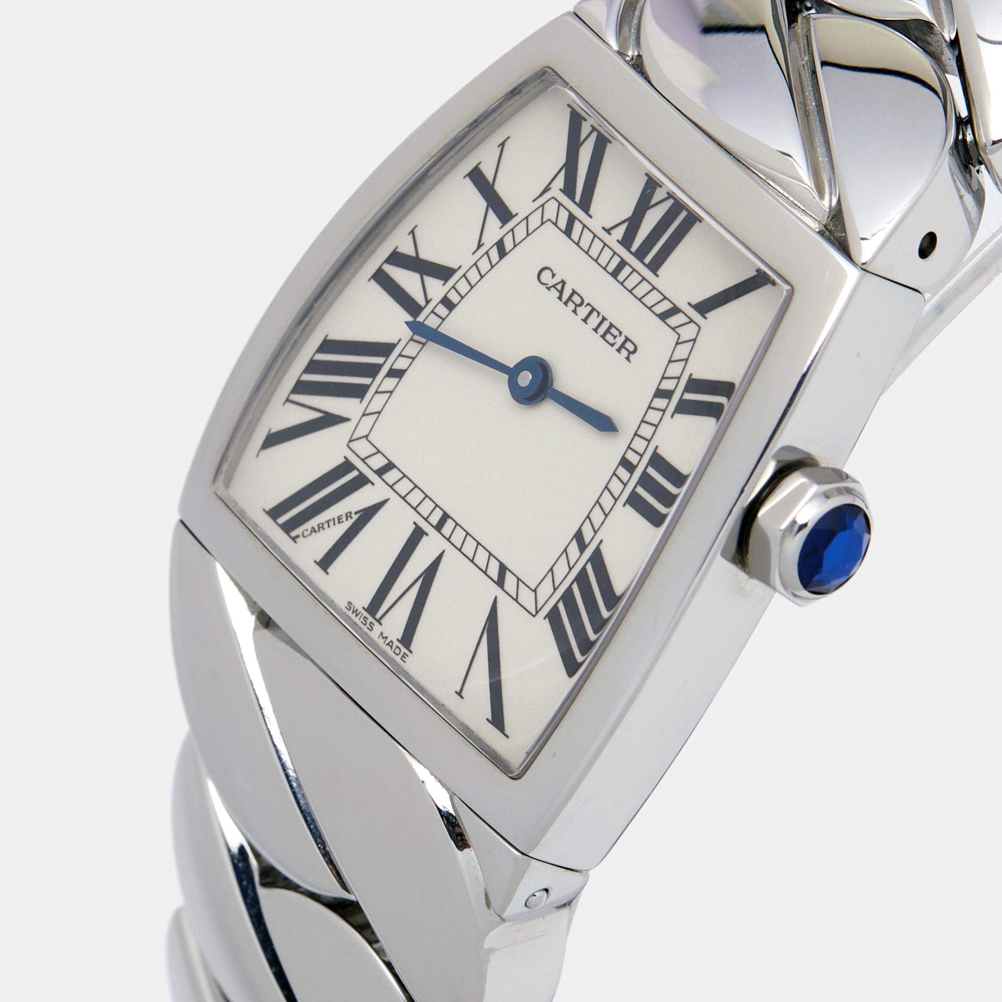 Cartier Silver Stainless Steel La Dona W660022I Women's Wristwatch 28 mm 2