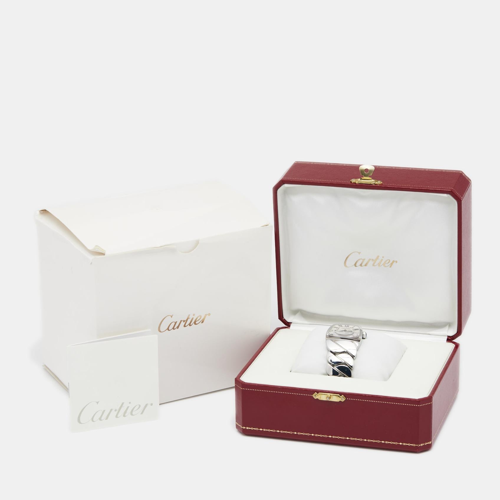 Cartier Silver Stainless Steel La Dona W660022I Women's Wristwatch 28 mm 3