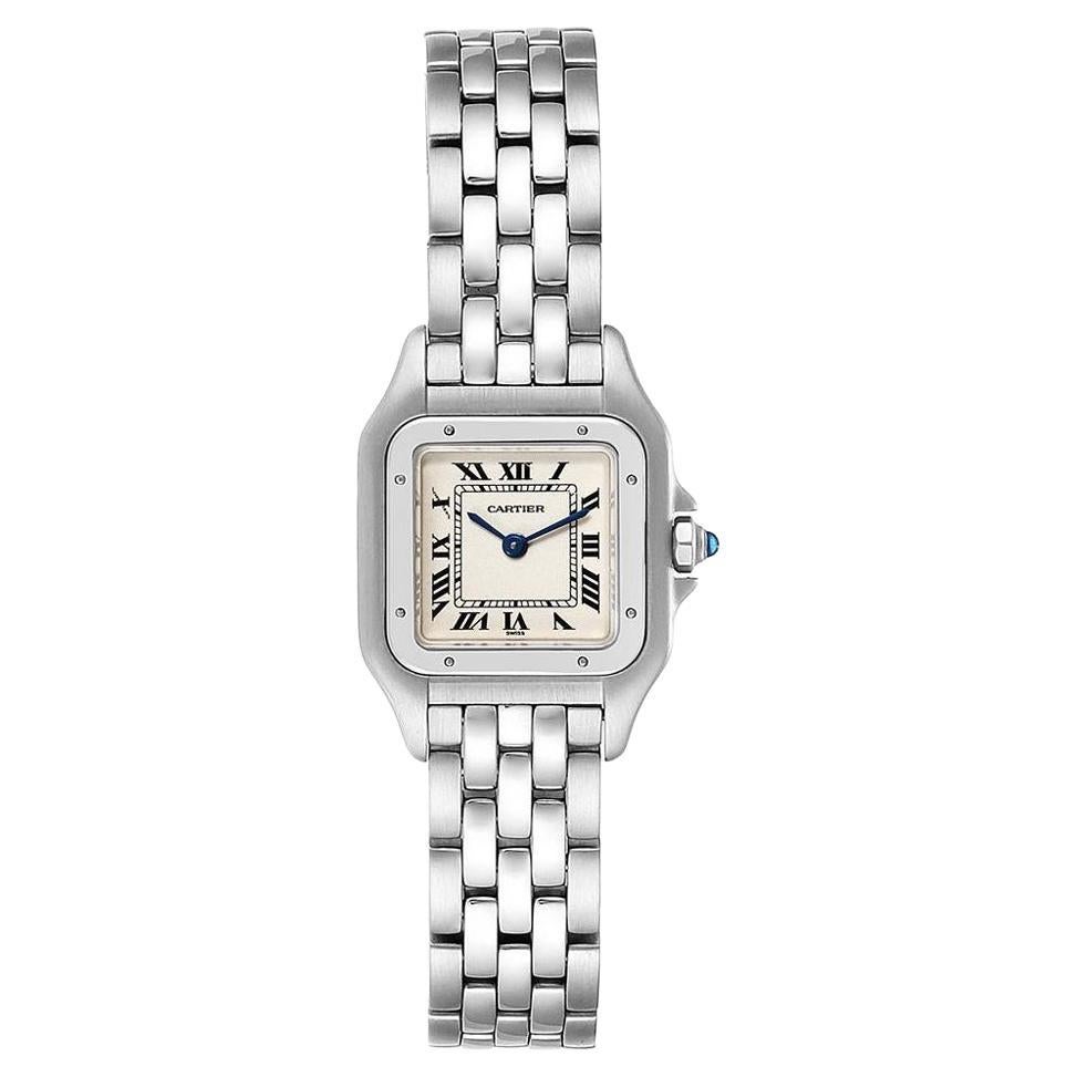 Cartier Silver Stainless Steel Panthere W25033P5 Women
s Wristwatch 22 MM