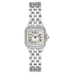 Cartier Montre-bracelet Panthère en argent et acier inoxydable pour femme 22 mm W25033P5