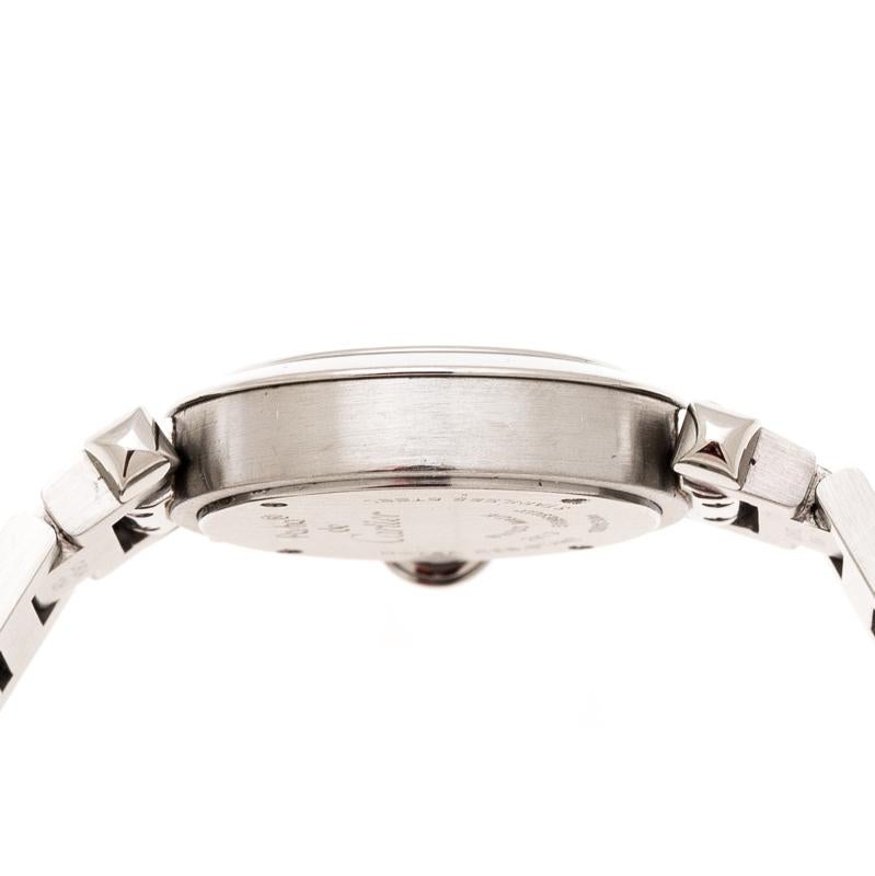 Cartier Silver Stainless Steel Pasha de Cartier 2973 Women's Wristwatch 27 mm 1
