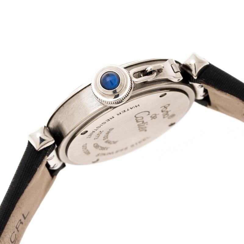 Cartier Silver Stainless Steel Pasha de Cartier 2973 Women's Wristwatch 27 mm 1