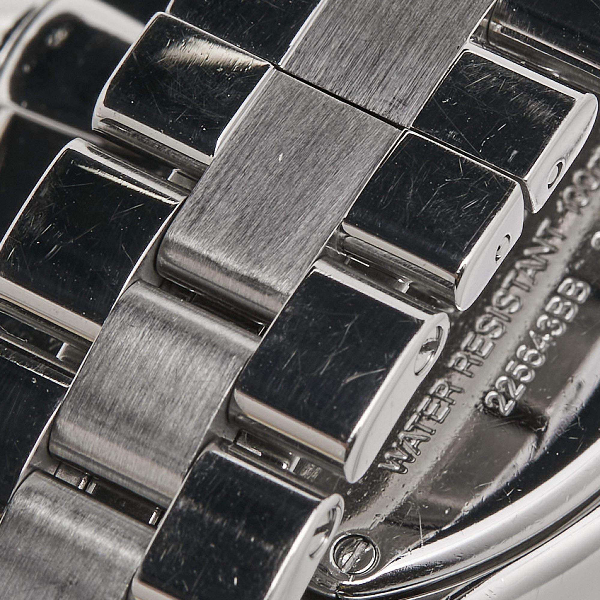 Cartier Silver Stainless Steel Roadster 2675 Women's Wristwatch 31 mm For Sale 5