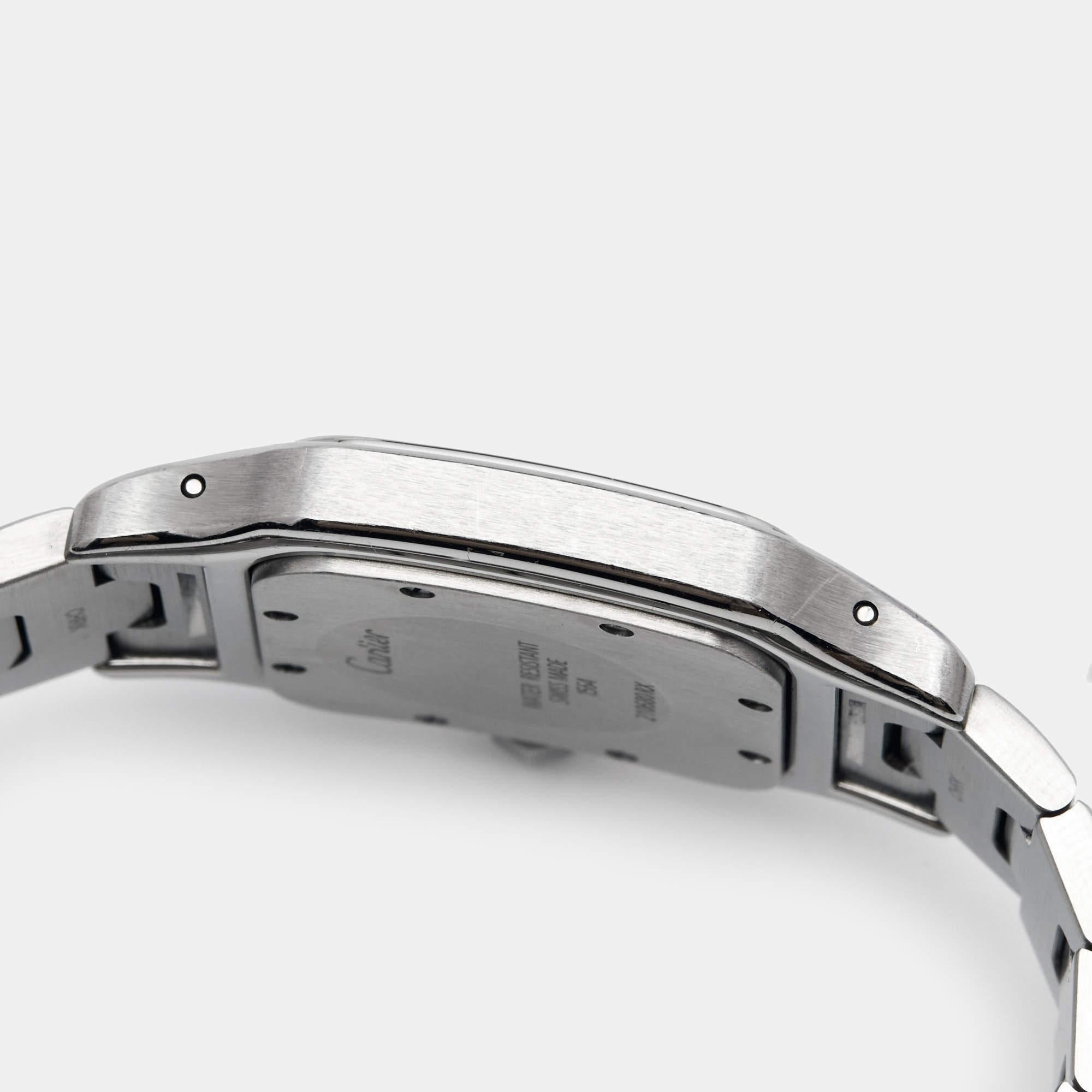 Cartier Santos Galbee W2006006 Montre-bracelet pour femme 29 mm Bon état à Dubai, Al Qouz 2
