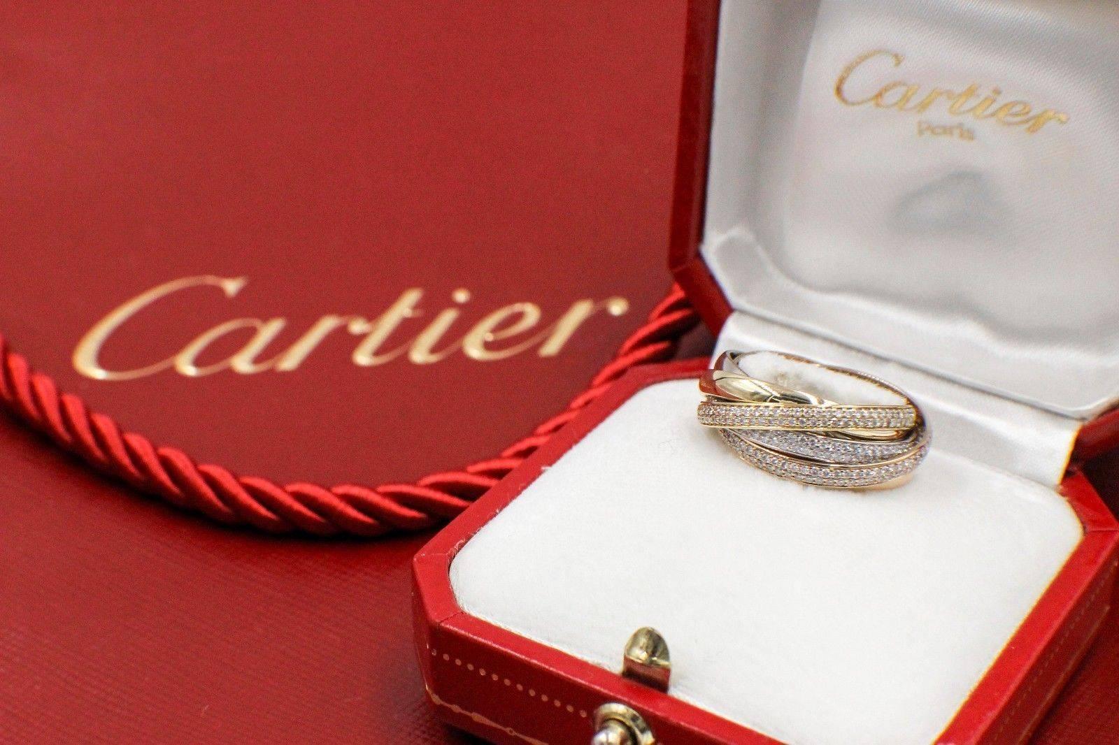 cartier trinity ring diamond
