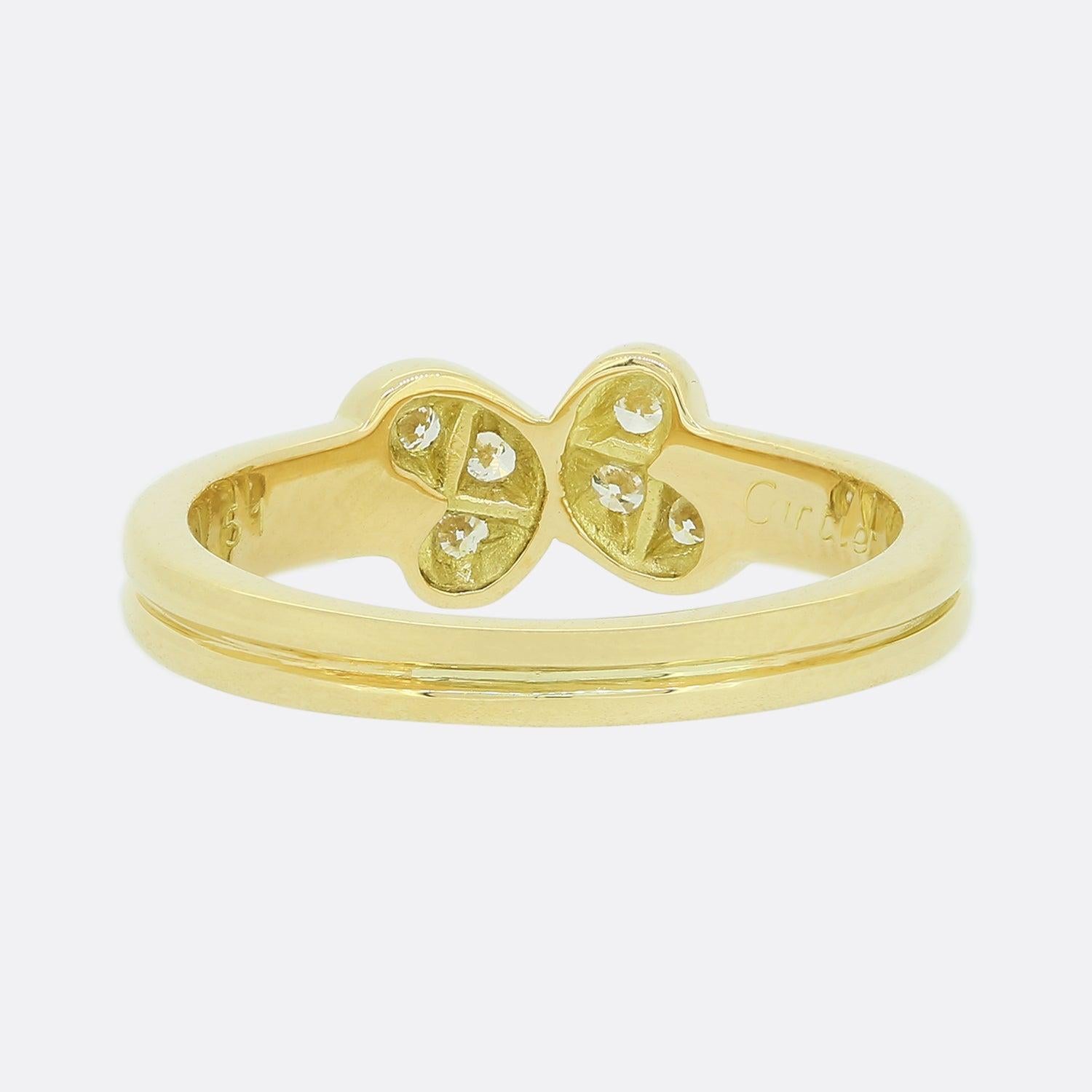 love heart diamond ring