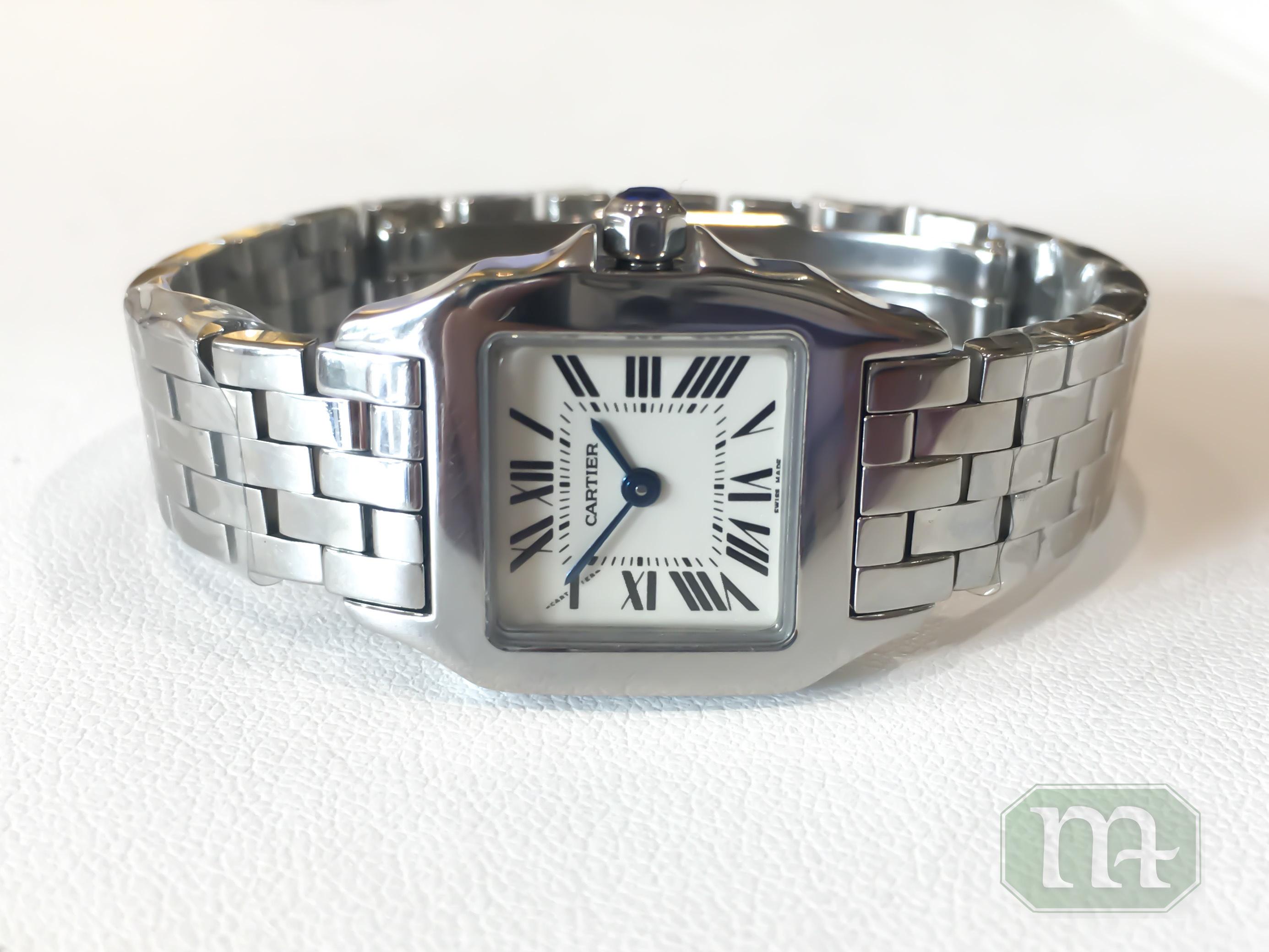 Cartier Small Demoiselle Stainless Steel Quartz Bracelet Watch W25064Z5 1