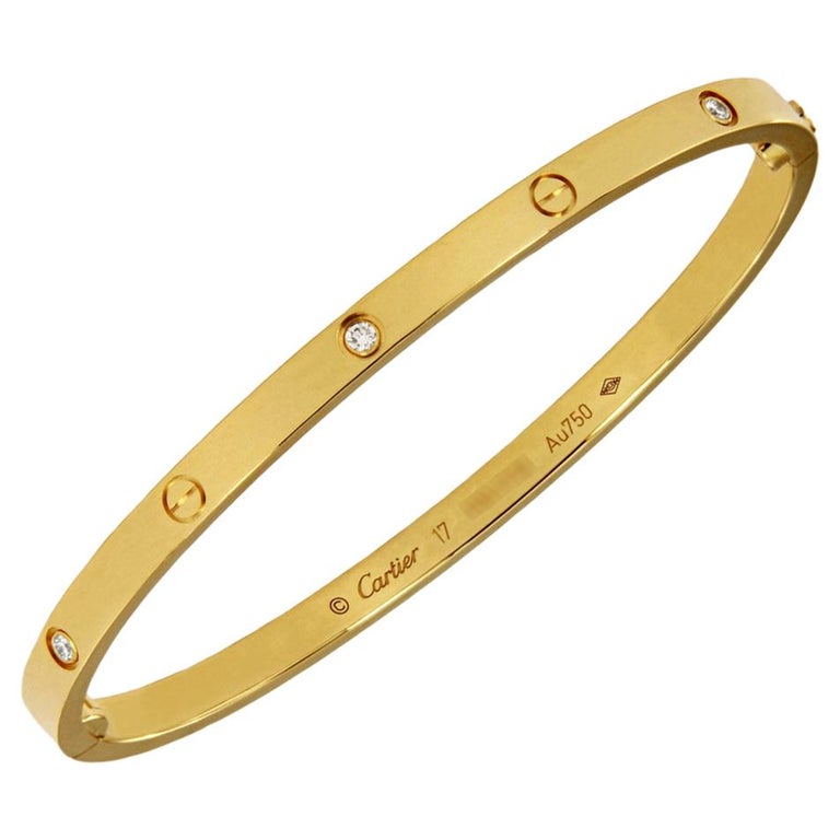love bracelet 6 diamonds