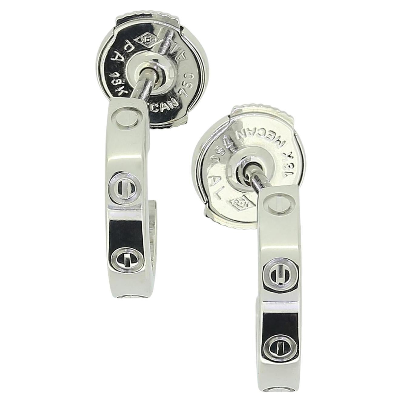 Cartier Small LOVE Hoop Earrings