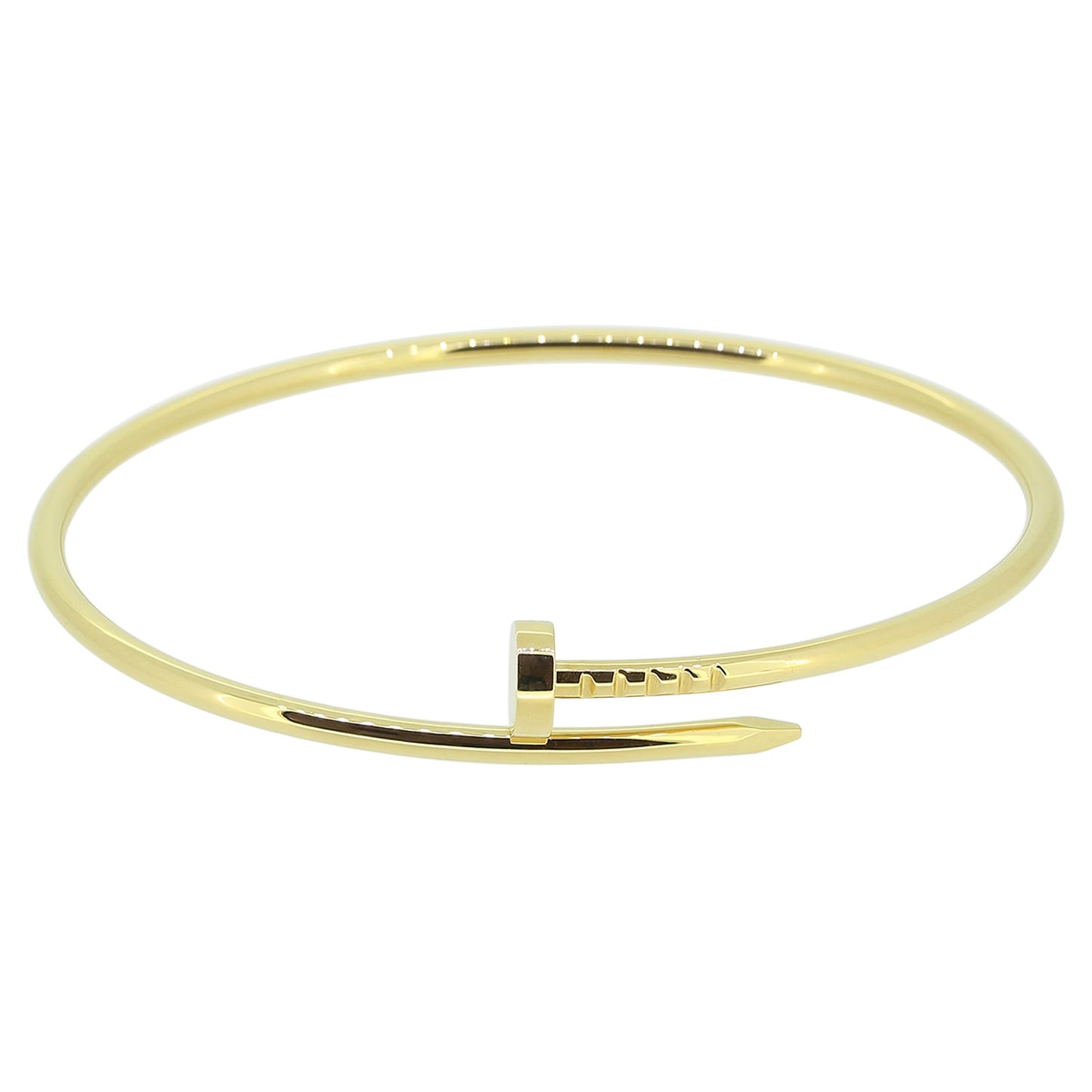 Cartier Small Model Juste Un Clou Bangle Size 19 For Sale