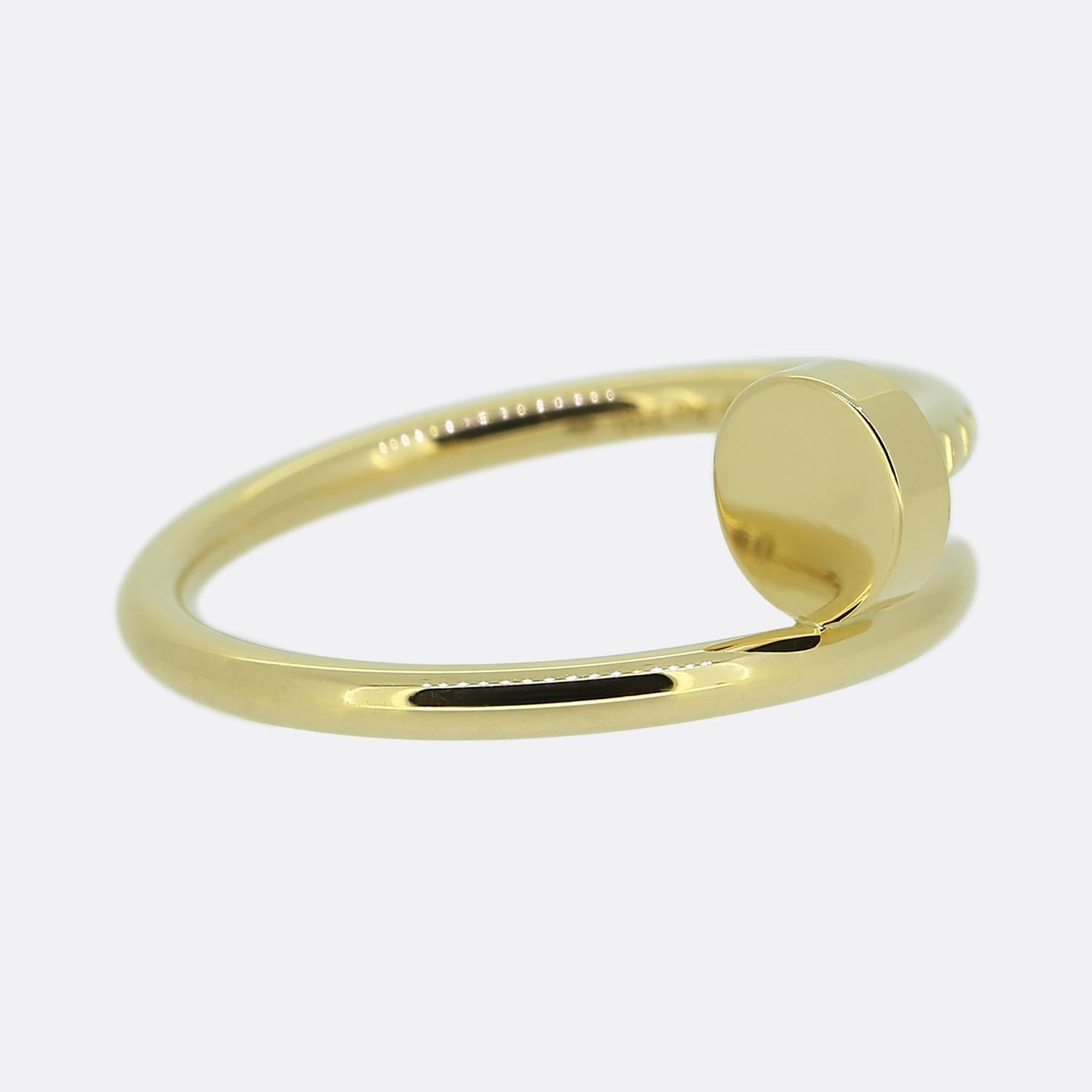 Cartier Small Model Juste Un Clou Ring Size L (52) In Excellent Condition For Sale In London, GB