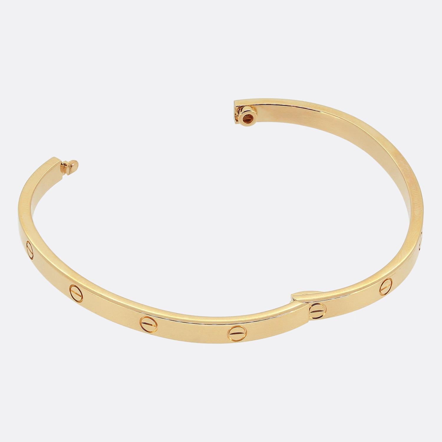 Cartier Petit modèle LOVE Bracelet jonc taille 15 Unisexe en vente