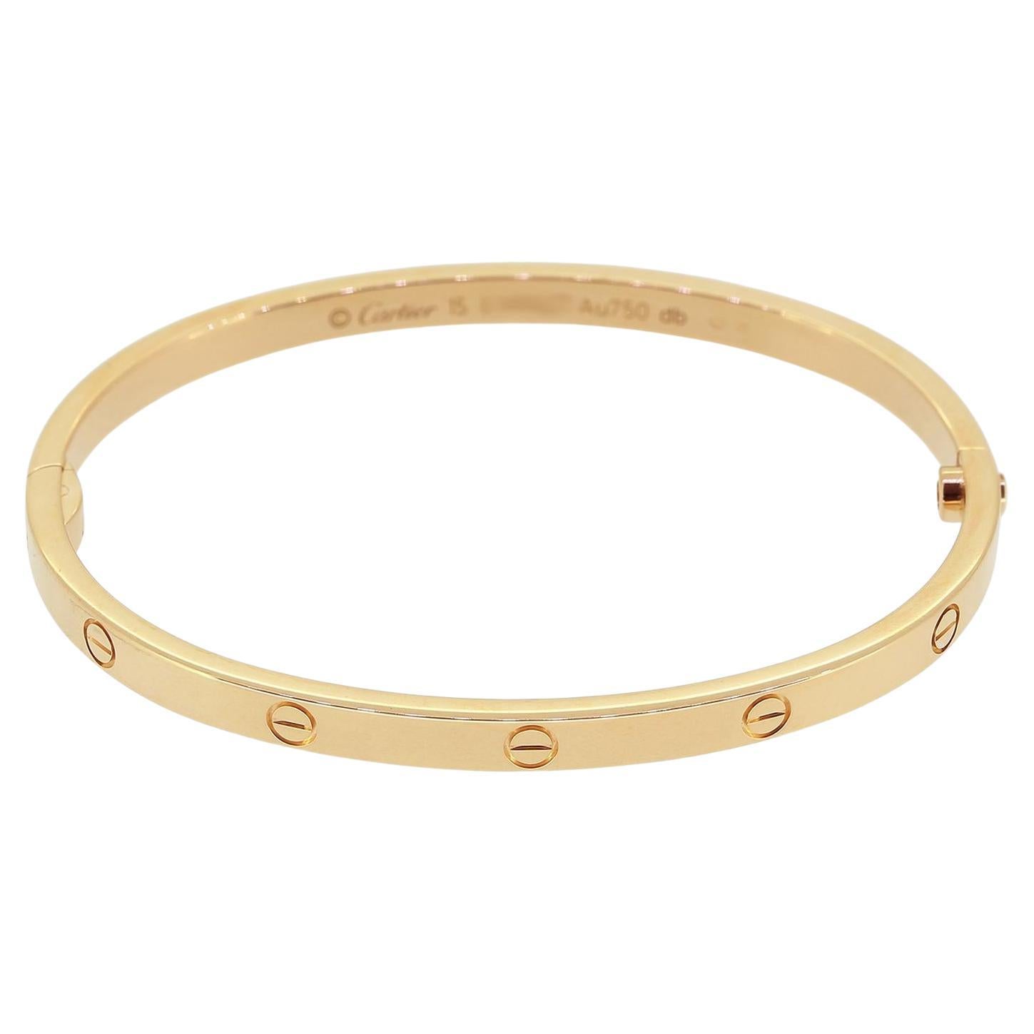 Cartier Petit modèle LOVE Bracelet jonc taille 15