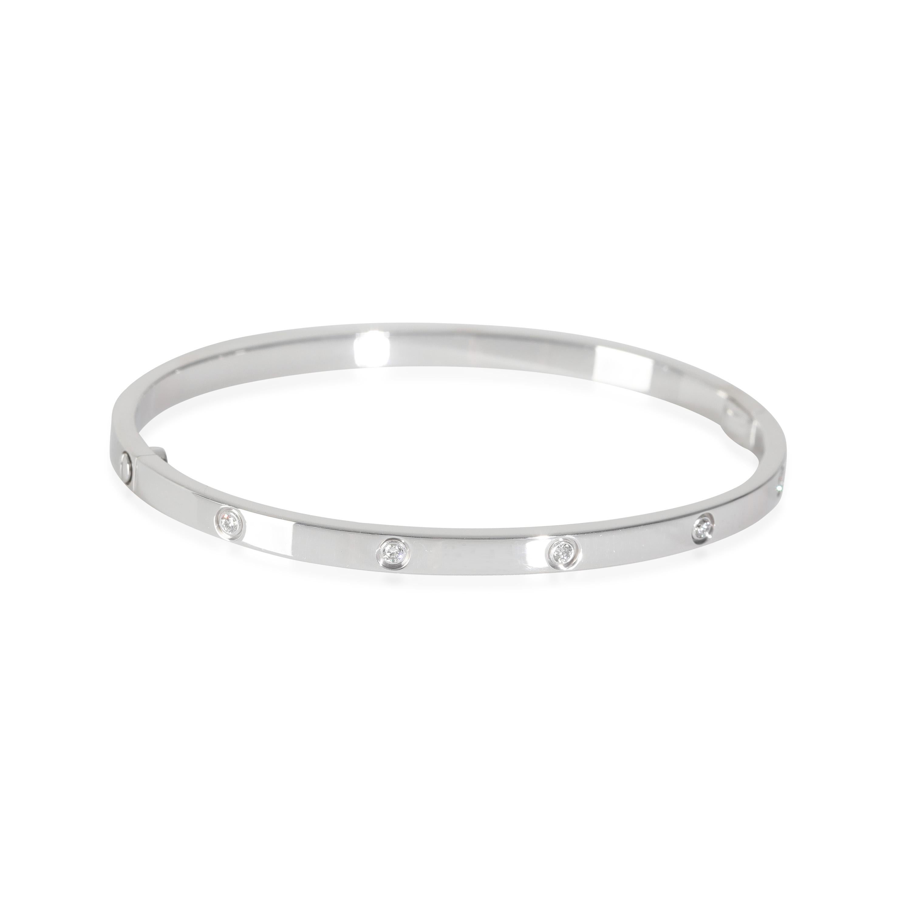 Cartier Love Bracelet, Diamonds (White Gold)

PRIMARY DETAILS
SKU: Z144894
Listing Title: Cartier Love Bracelet, Diamonds (White Gold)
Condition Description: Cartier's Love collection is the epitome of iconic, from the recognizable designs to the
