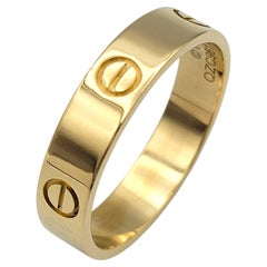 Anello Cartier Small Model Unisex Love Band in oro giallo 18 carati, misura 68