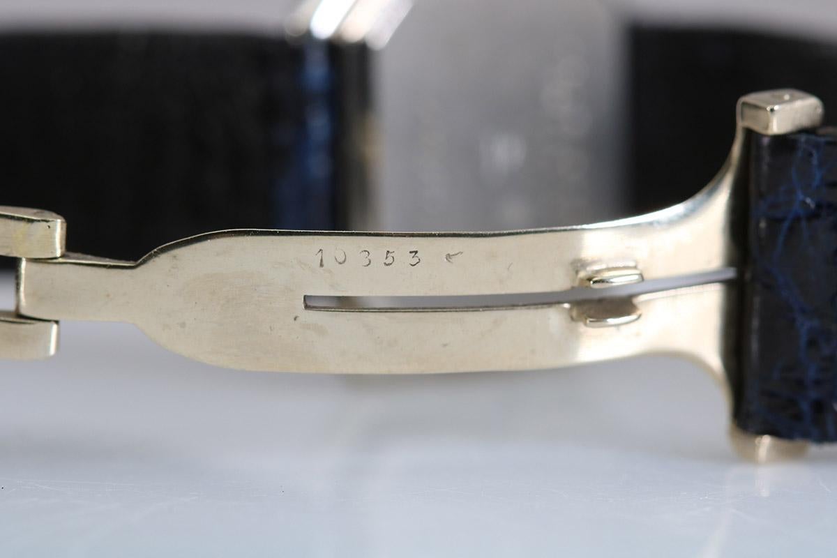 Women's Cartier Small Platinum Ceinture Ladies Wristwatch, circa 1975