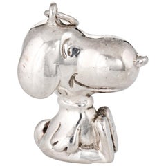 Cartier Snoopy Charm Sterling Silver Vintage 1958 1966 Fine Designer Jewelry