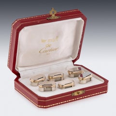 Portamenù in argento massiccio e oro di Cartier, с.1990