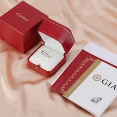 Cartier Solitaire 0.50 Carat Diamond Platinum Engagement Ring