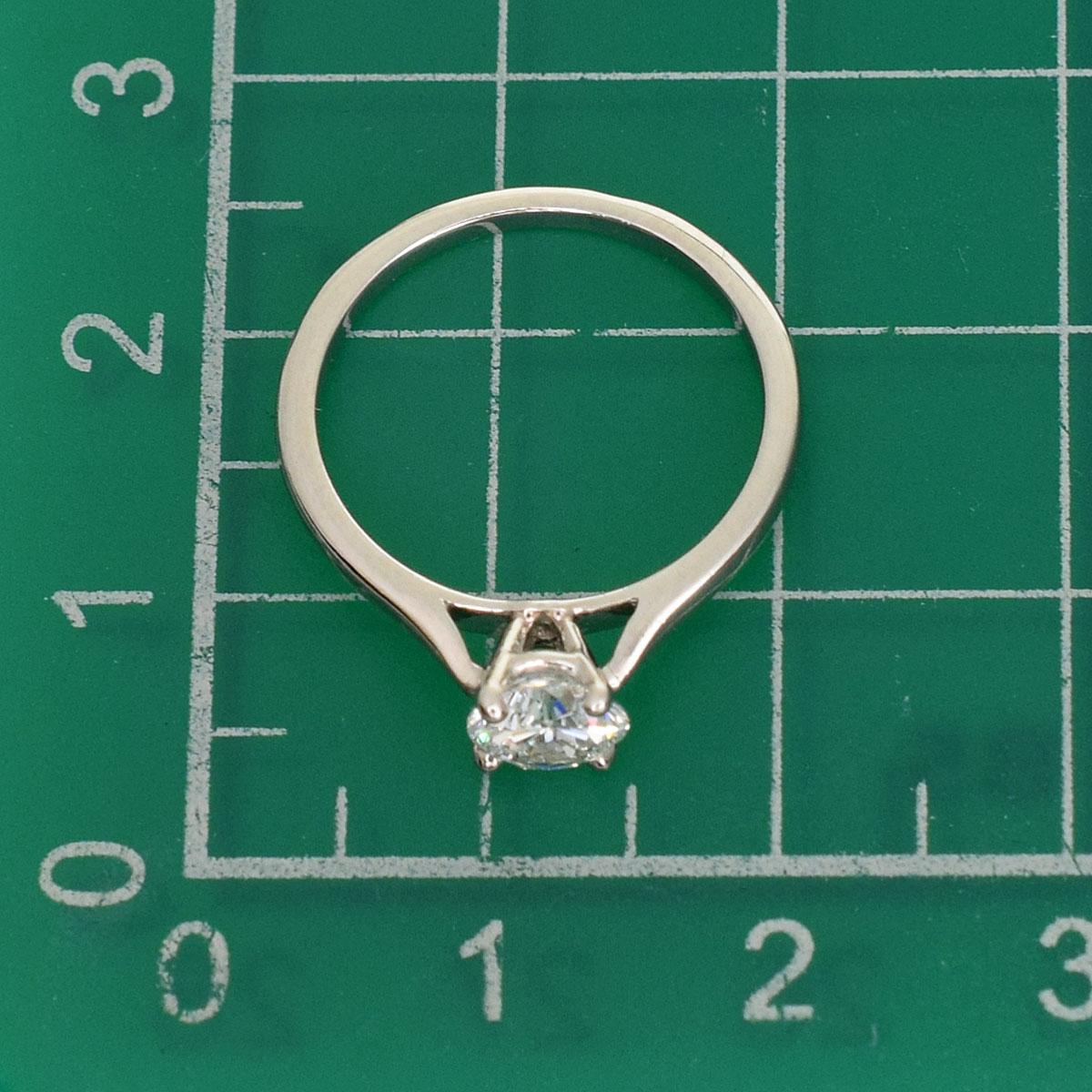 Women's Cartier Solitaire 0.66 Carat GIA Diamond Platinum 1895 Ring For Sale